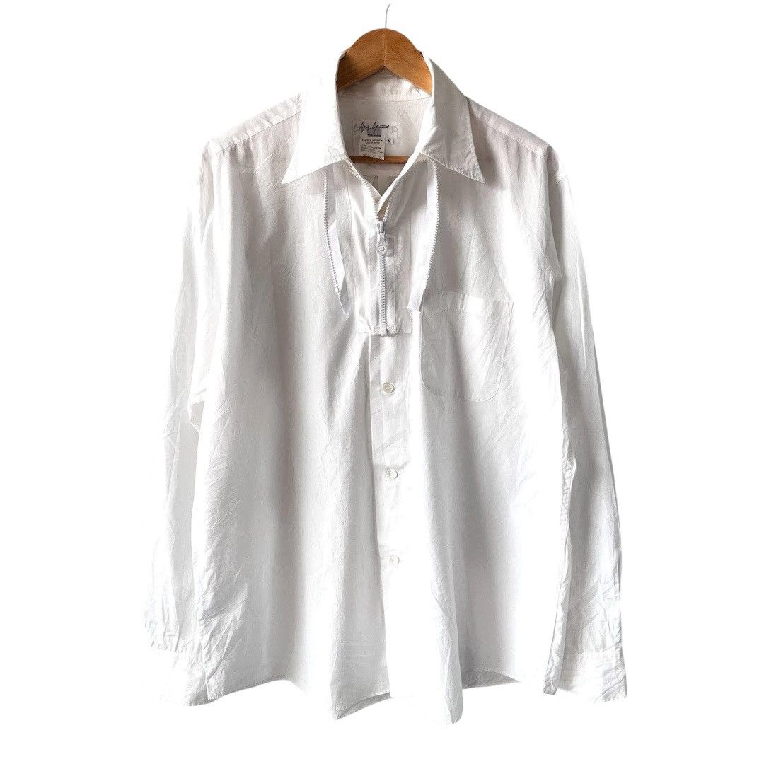 Yohji Yamamoto 🔥Archived Aw95 Yohji Yamamoto Pour Homme Half Zip Shirt Size US M / EU 48-50 / 2 - 1 Thumbnail