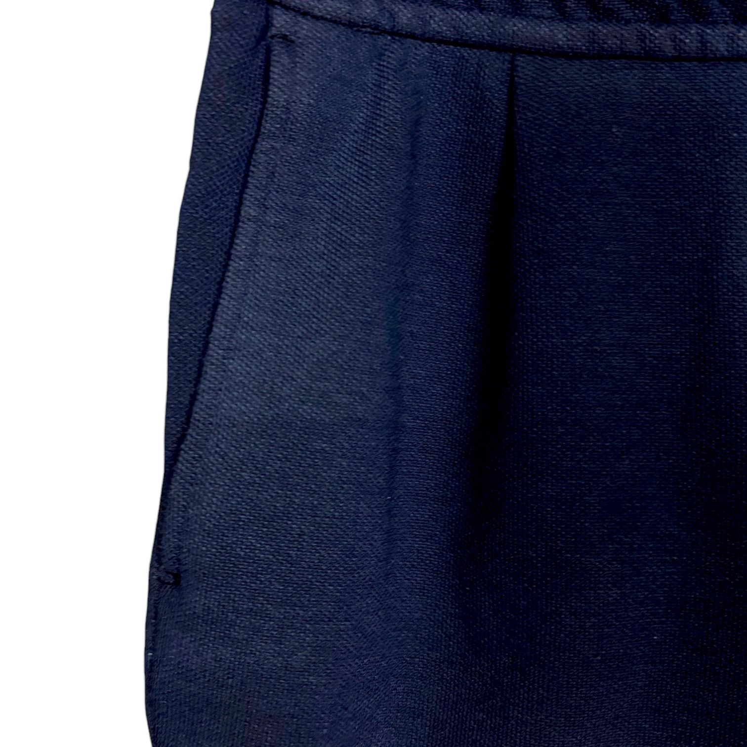 Zara Zara Dark Blue Elastic Waist 8" Inseam Casual Shorts - S Size US 30 / EU 46 - 3 Thumbnail