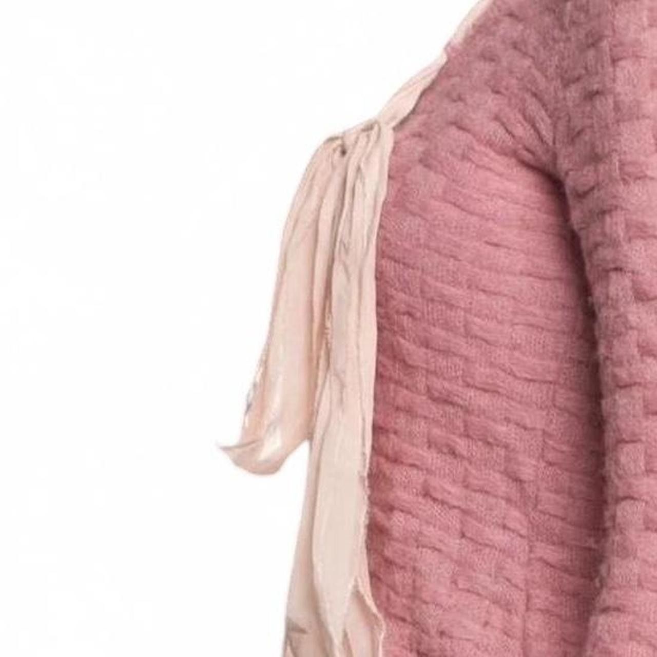Moschino Archive Rare Moschino Alpaca Silk Pink Cardigan Runway 94’ Size M / US 6-8 / IT 42-44 - 7 Thumbnail