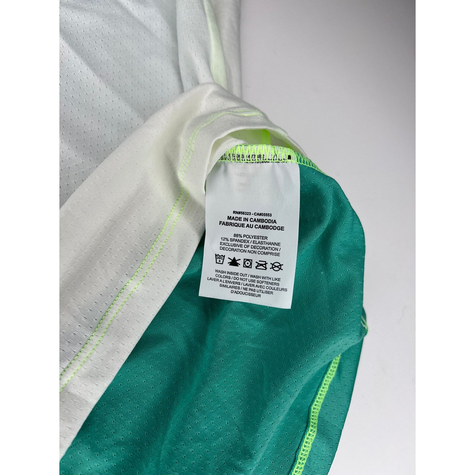 Nike Nike Court Advantage Slim Dri-FIT Tennis Shirt White Teal Size US S / EU 44-46 / 1 - 7 Thumbnail