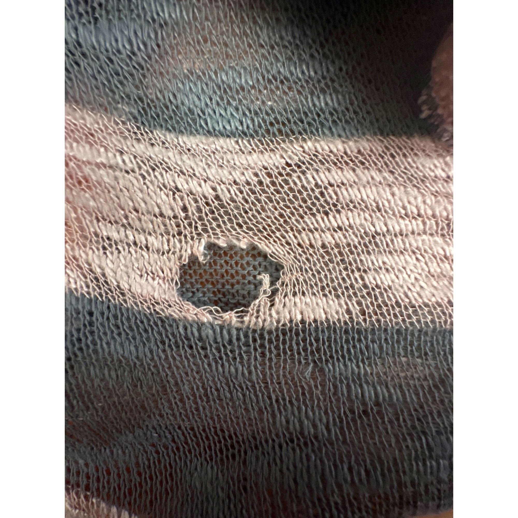 Other CCC Striped Lace Back Open Cardigan Roll Up Sleeves Waterfal Size M / US 6-8 / IT 42-44 - 7 Thumbnail