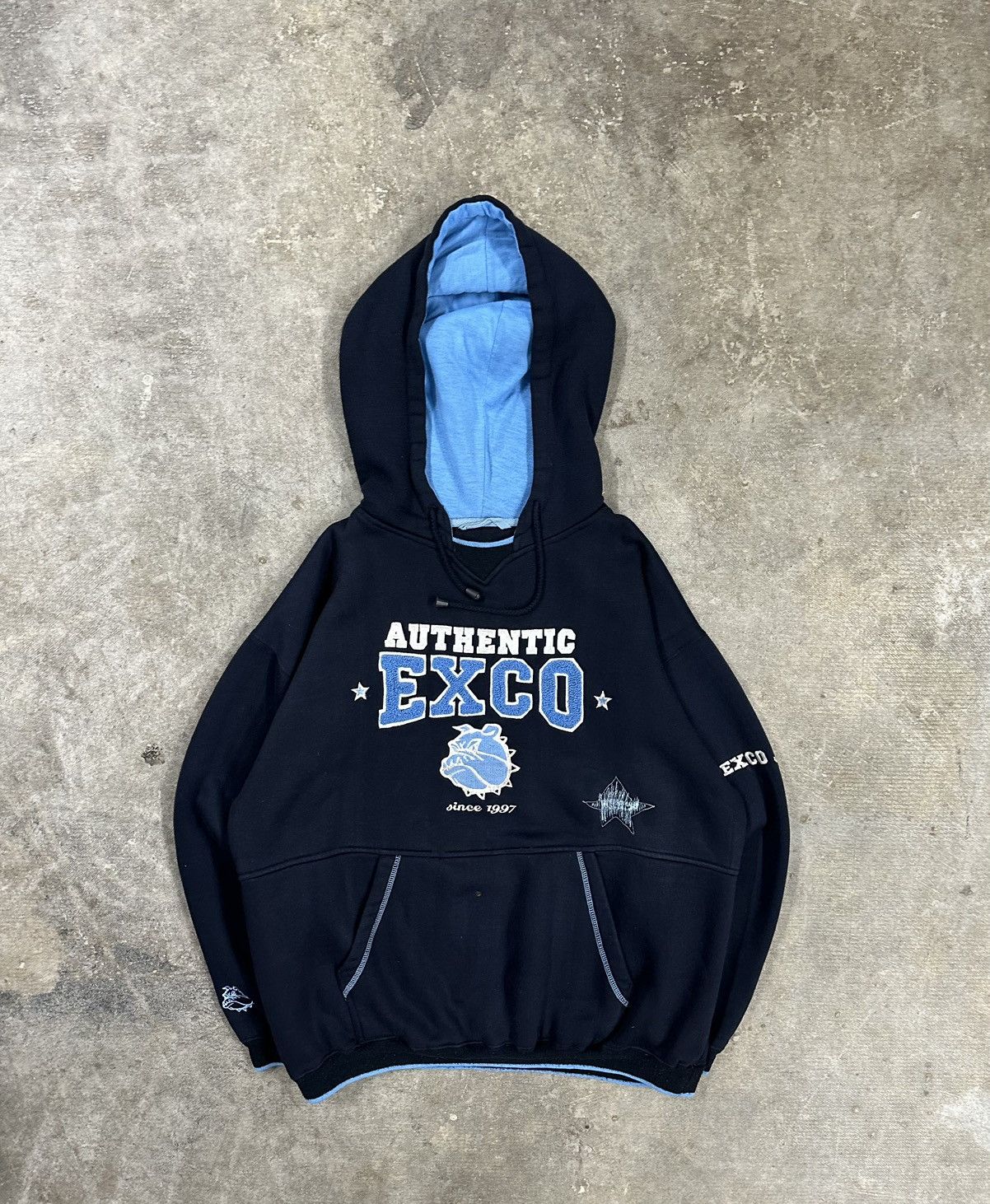 Ecko Unltd. Crazy Y2K Exco Jean Embroidered Hoodie Size US L / EU 52-54 / 3 - 1 Thumbnail
