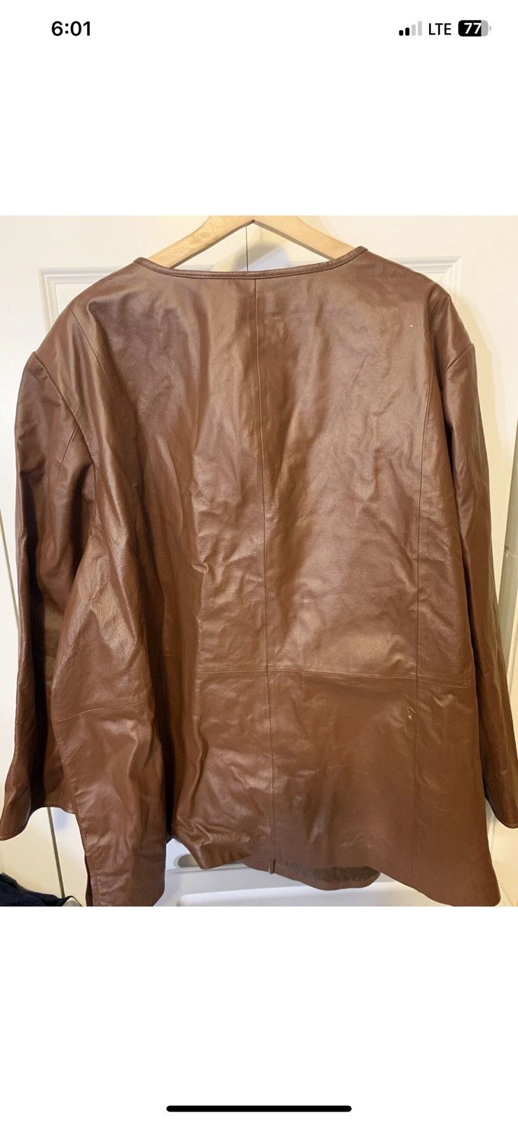 Other Roaman’s womens sz 34 leather top jacket brown Size 4XL / US 24-26 - 7 Thumbnail