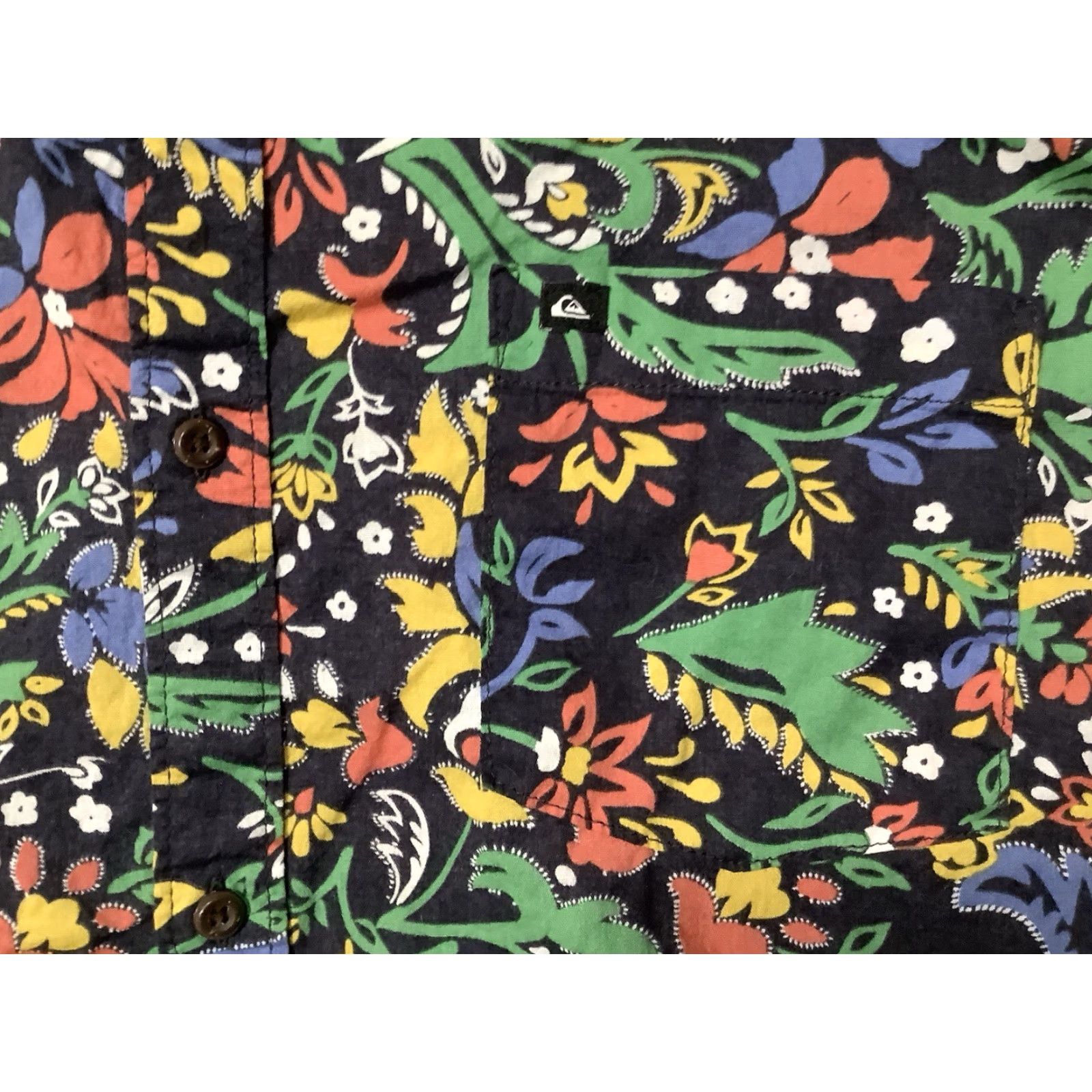 Quiksilver Quiksilver Shirt XXL Mens Floral Hawaiian Regular Fit Button Up Short Sleeve Size US XXL / EU 58 / 5 - 4 Thumbnail