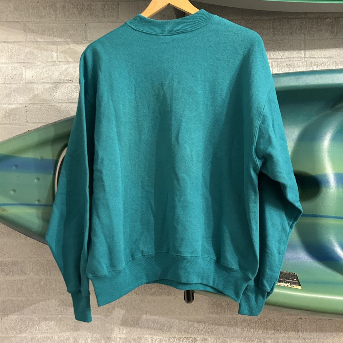 Vintage 80s Hanes Crewneck Fishing sweatshirt Size US XL / EU 56 / 4 - 2 Thumbnail