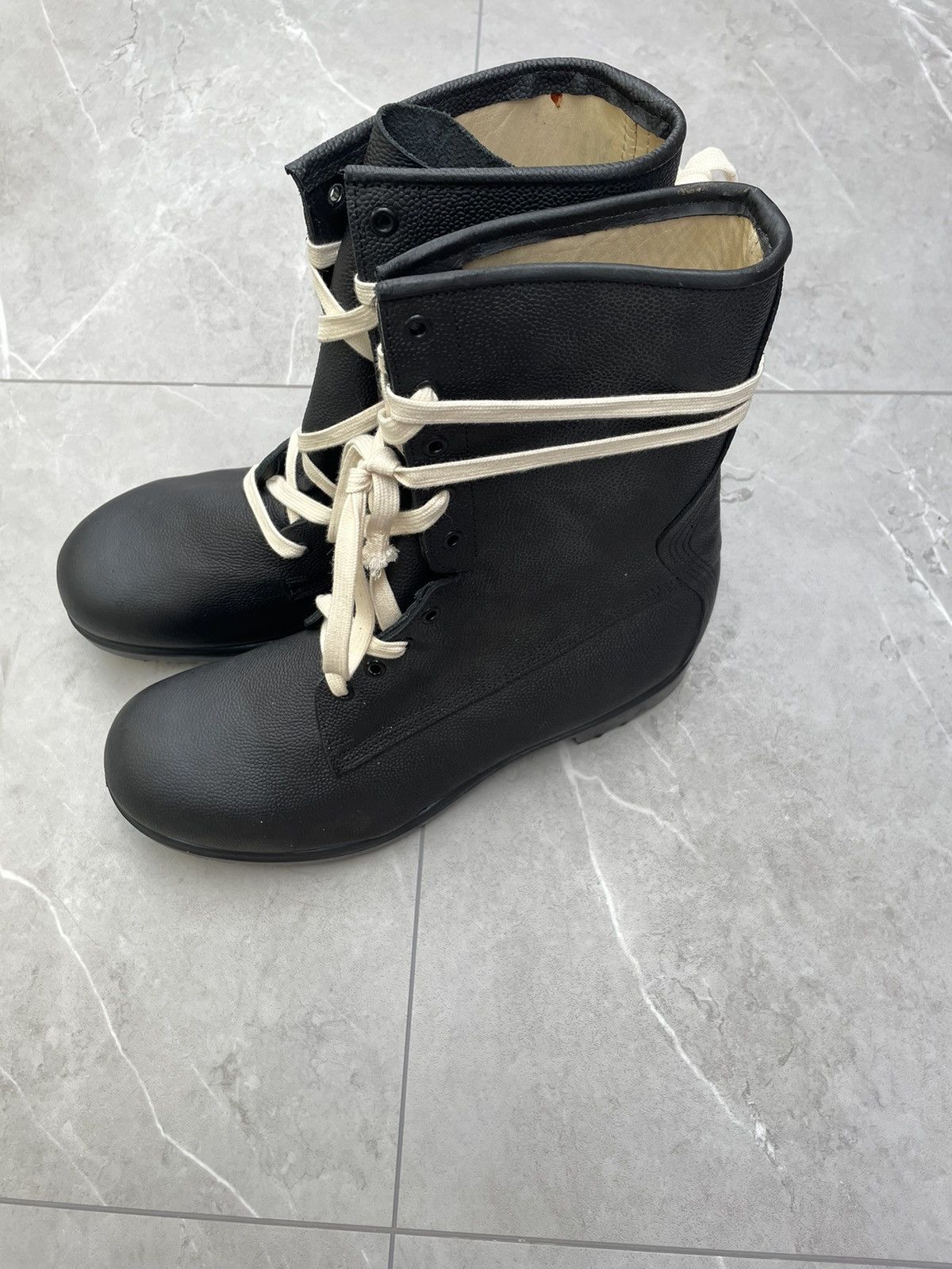 Vintage Rare 80/90s Military Leather Combat Boots Size US 13 / EU 46 - 10 Thumbnail