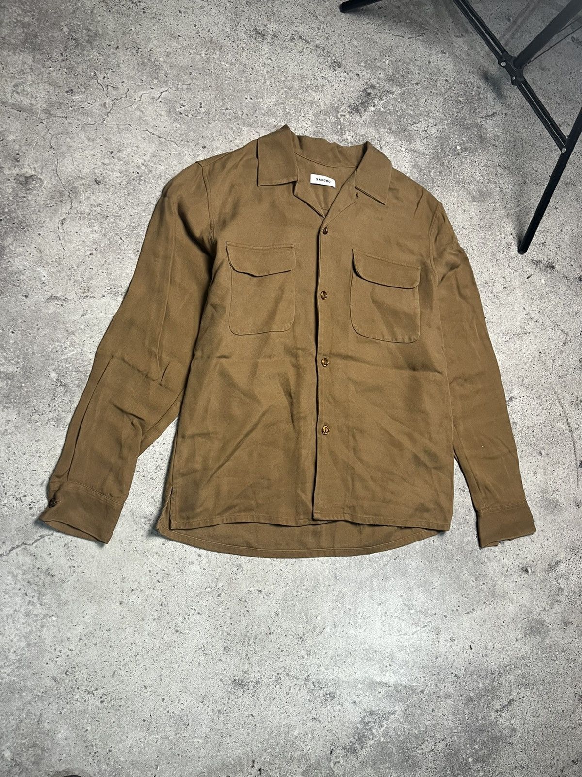 Sandro Sandro Stefano Shirt Camel Size US S / EU 44-46 / 1 - 3 Thumbnail