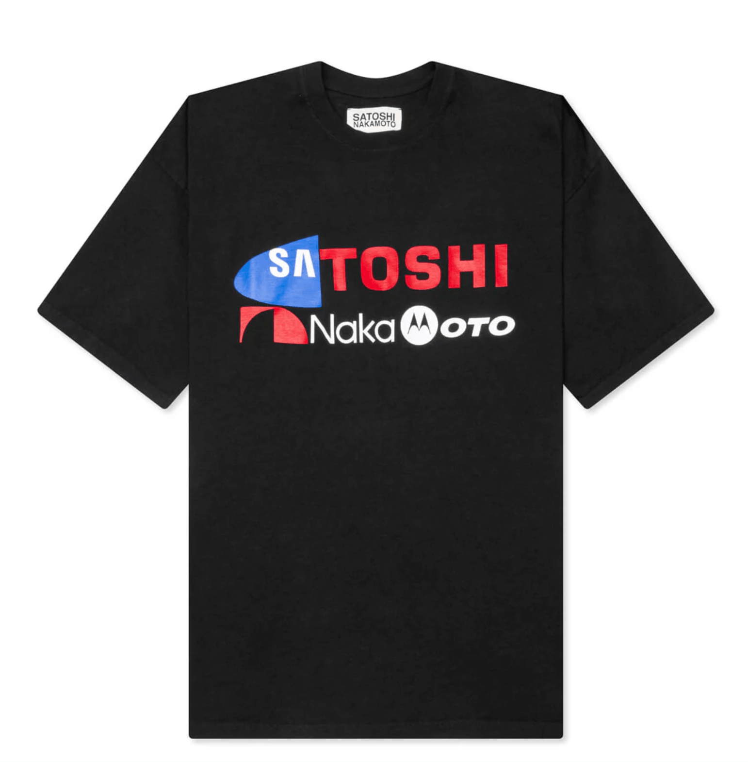 Sicko x Satoshi Nakamoto Studded Logo Tee Black Men's - FW22