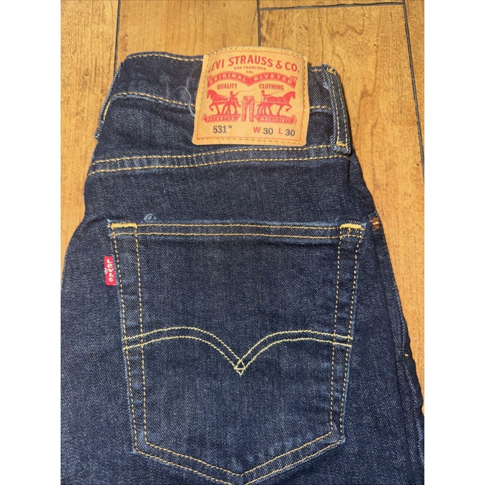 Levi's Levi’s 531 Denim Jeans Dark Blue 28x29 Measured Size US 28 / EU 44 - 2 Thumbnail