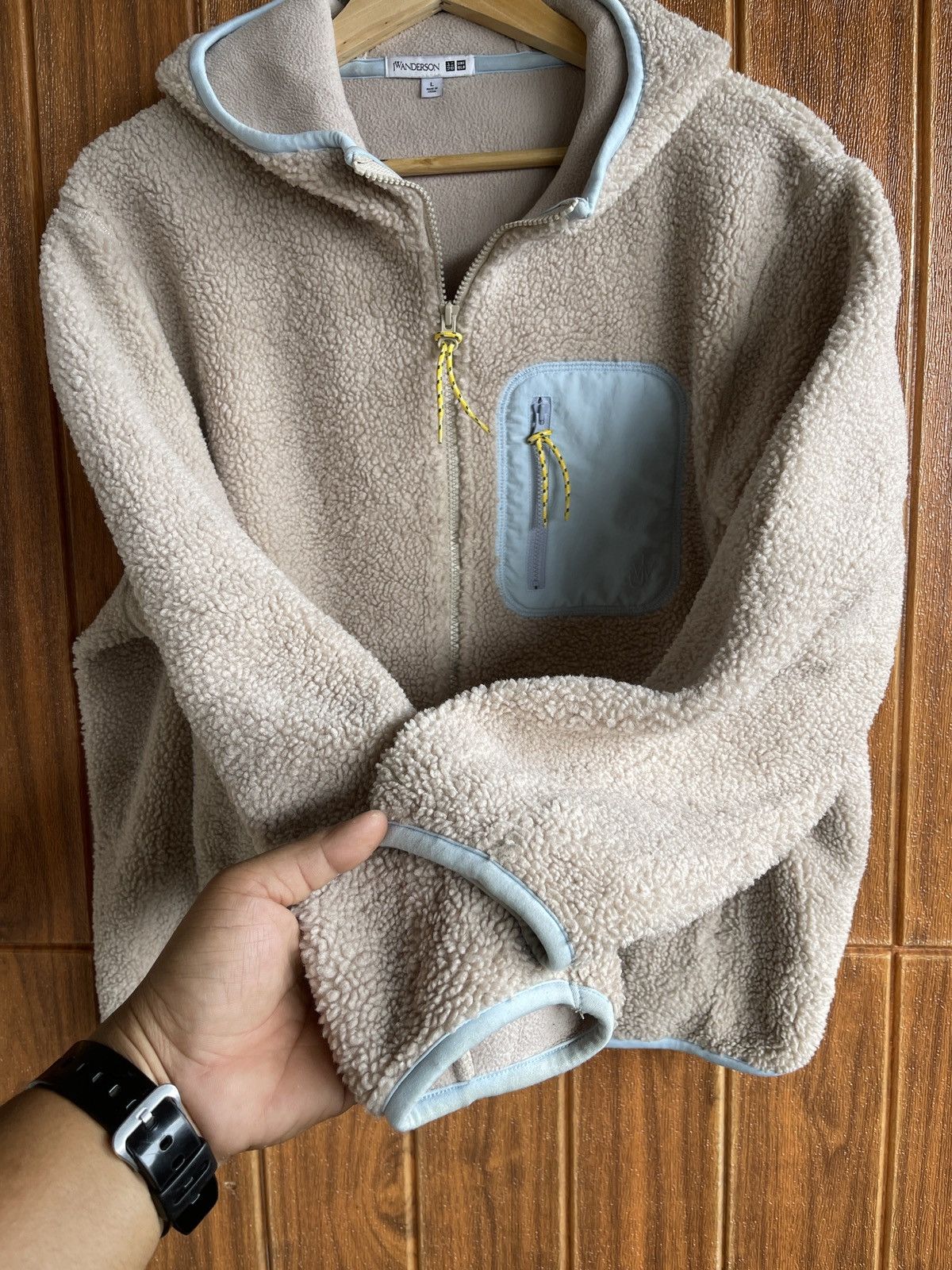 JW Anderson × Uniqlo LastDrop🔥Rare‼️J.W.Anderson Uniqlo Fleece Zipper HoodedJacket Size US L / EU 52-54 / 3 - 6 Thumbnail