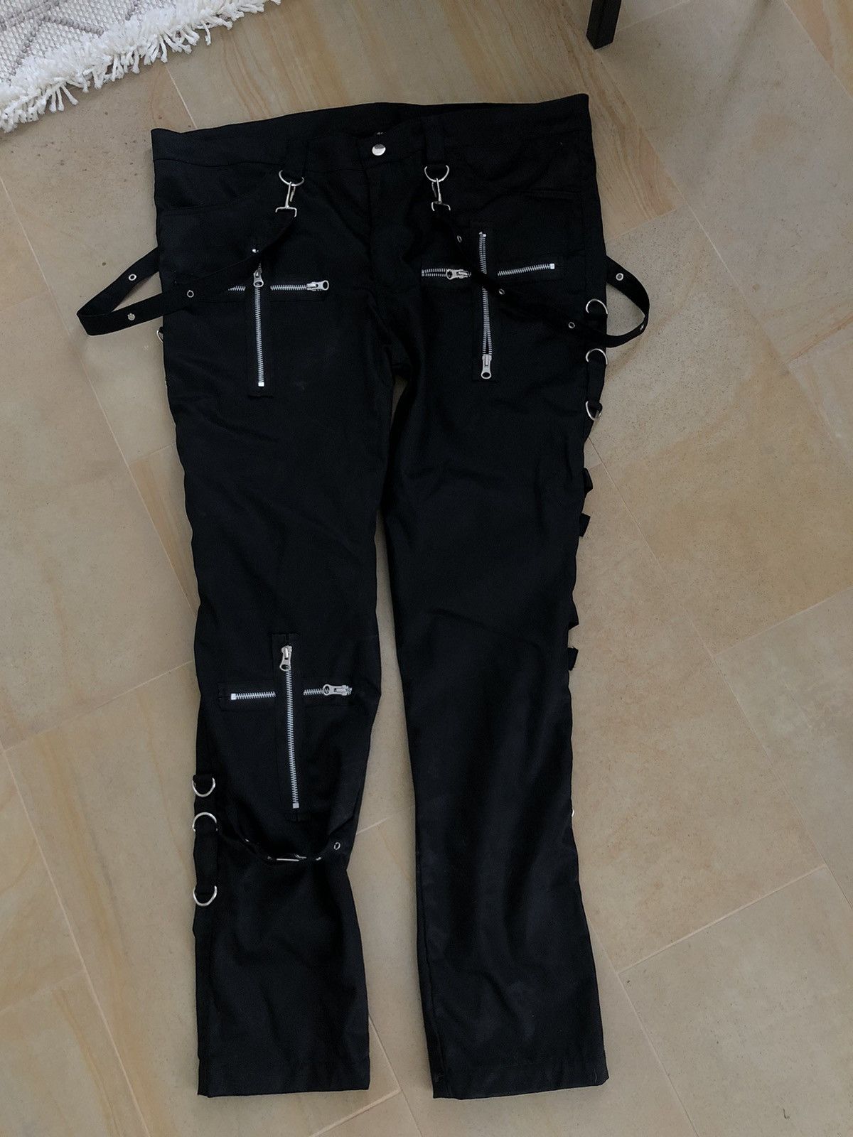 CINTAGE BONDAGE Y2K PUNK STYLE PANTS