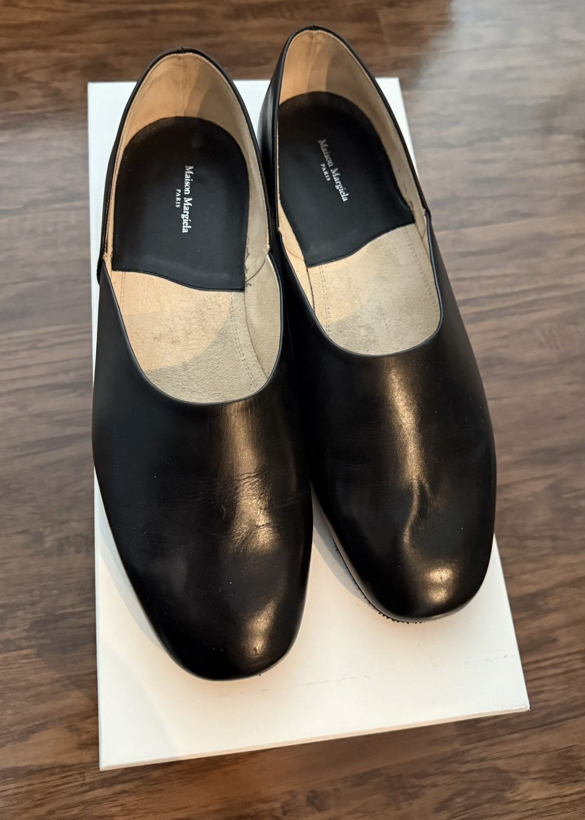 Maison Margiela Black Grecian Slip-on Loafers Size US 10 / EU 43 - 1 Thumbnail