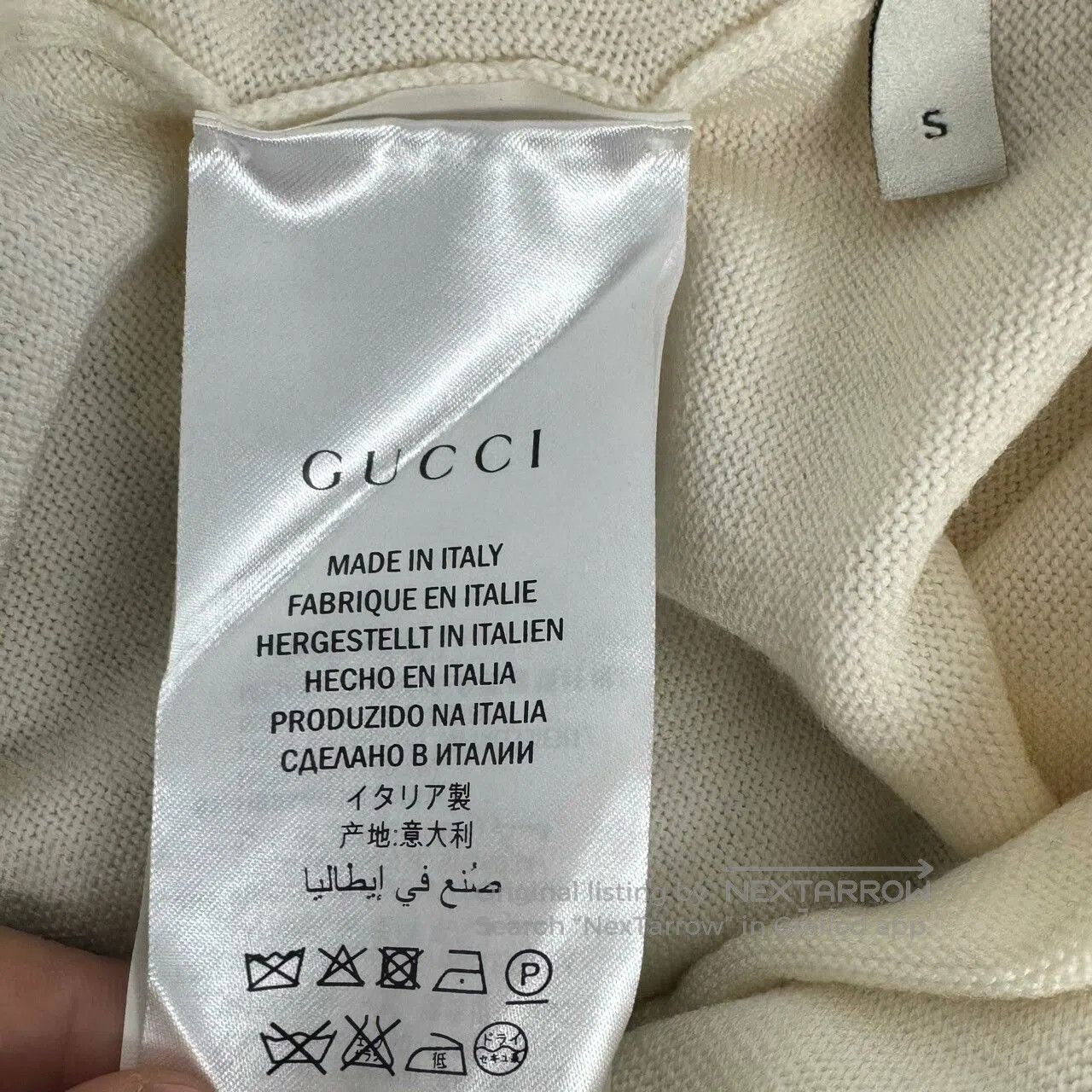 Gucci Gucci Red and White Striped Knit Sweater. Size S / US 4 / IT 40 - 3 Thumbnail