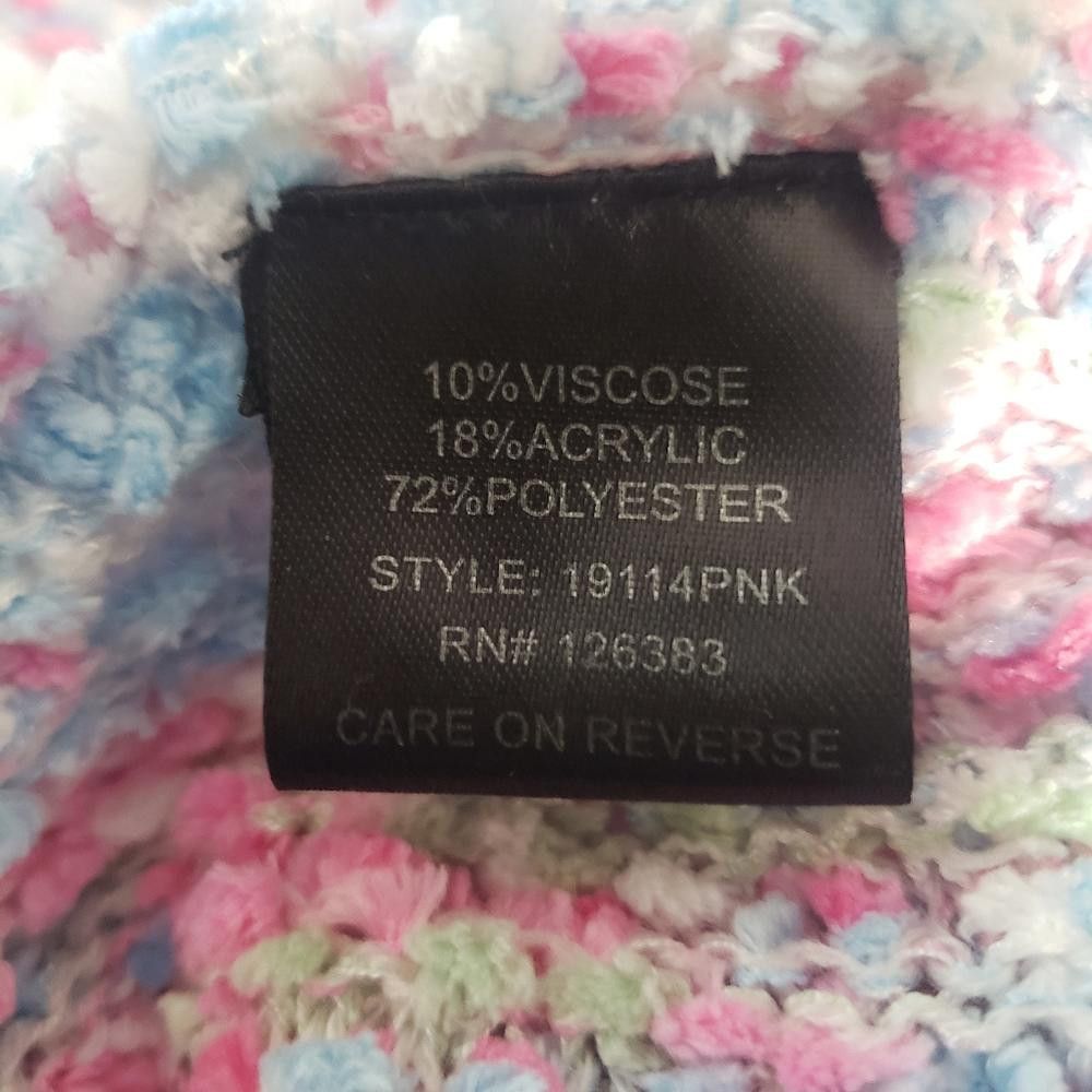 Designer CT768 Ethyl Ladies Pink, Blue & White Long Sleeve Sweater Size L / US 10 / IT 46 - 10 Thumbnail