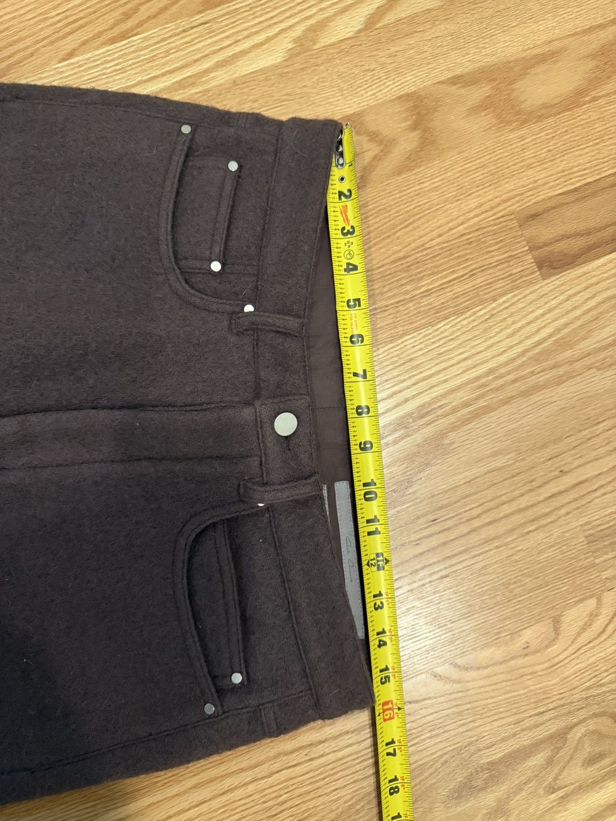 Rick Owens Wool “COLLAPSE JEANS” Size US 31 - 14 Thumbnail