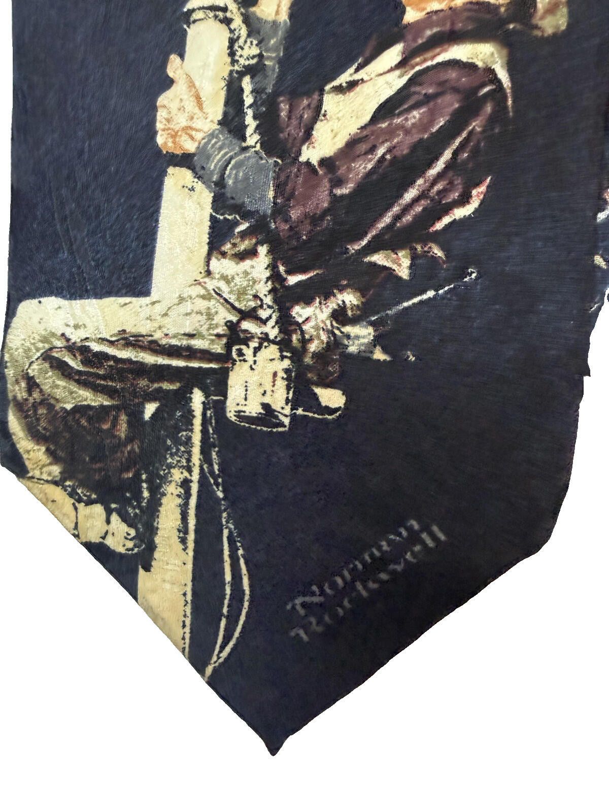 Other Norman Rockwell Tie Lot 2 Mens Silk Lineman Bookworm Size ONE SIZE - 5 Thumbnail
