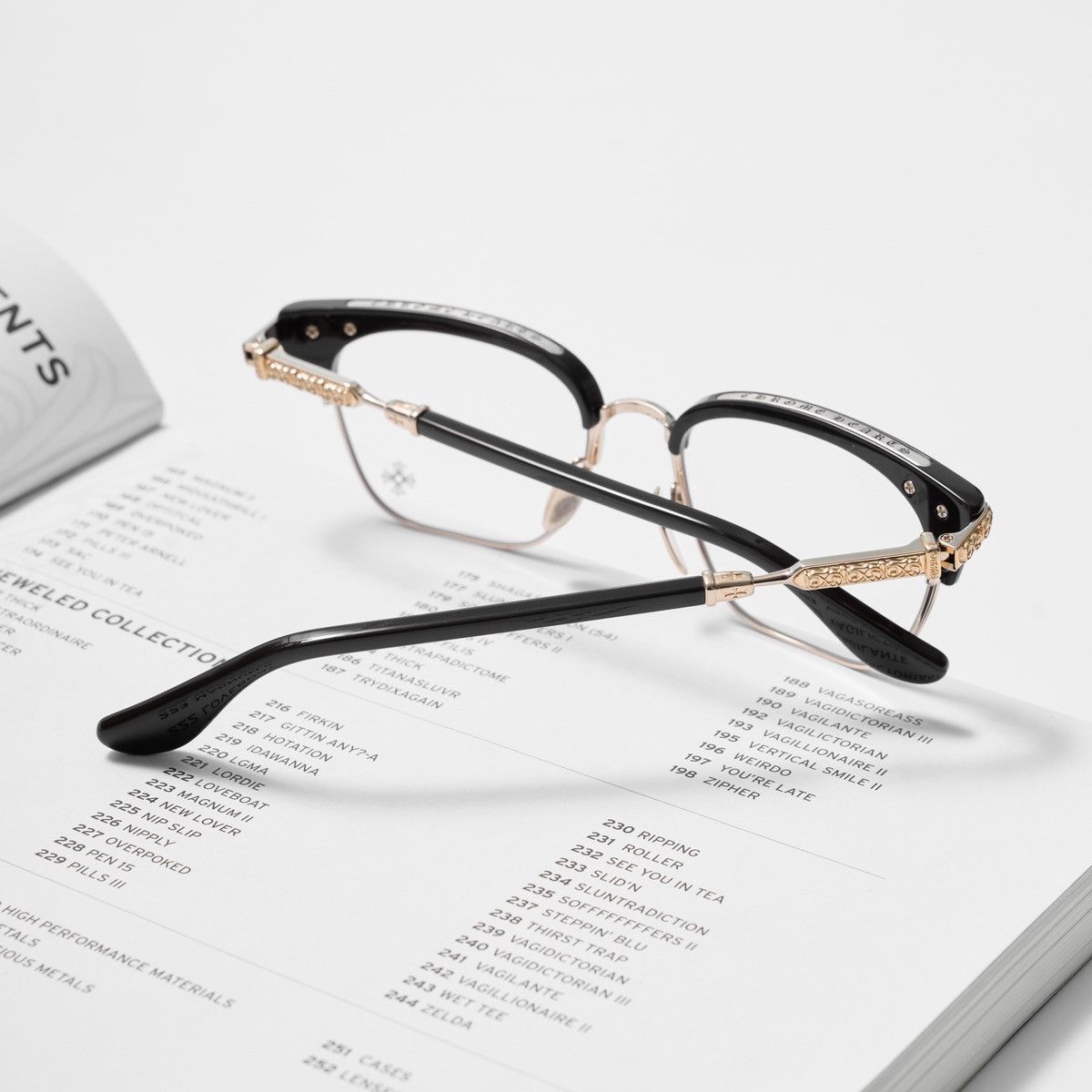 Chrome Hearts CHROME HEARTS VERTICAL SMILE II CLASSIC BROWN - GOLD PLATED GLASSES Size ONE SIZE - 7 Thumbnail