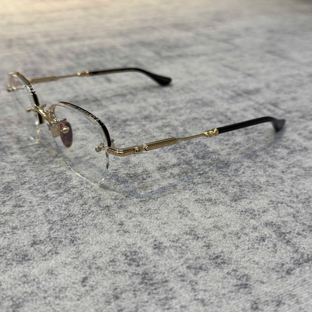 Chrome Hearts CHROME HEARTS FROSTED GOLD PLATED/BLACK Size ONE SIZE - 2 Thumbnail