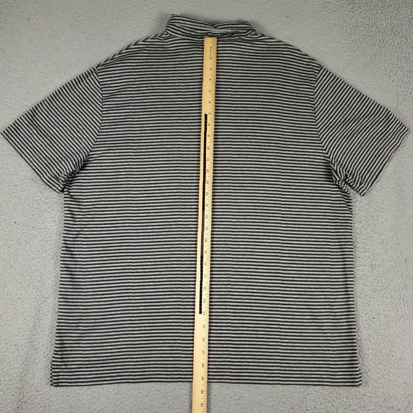 Ralph Lauren Ralph Lauren Polo Shirt Gray Striped XL Casual Short Sleeve Mens Size US XL / EU 56 / 4 - 4 Thumbnail