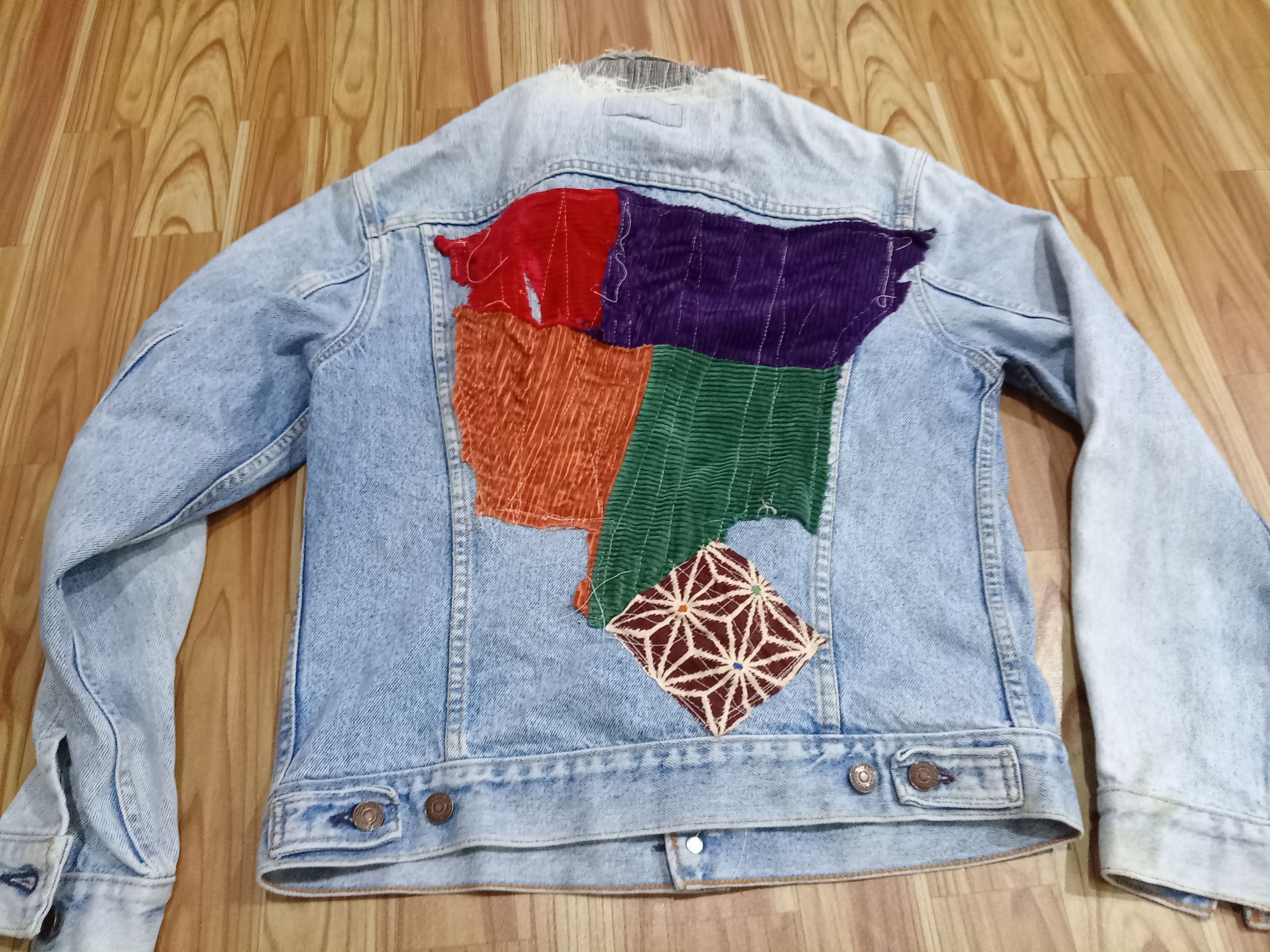 Levi's × Vintage Levis Patchwork Vintage denim trucker Jacket size small Size US S / EU 44-46 / 1 - 2 Thumbnail