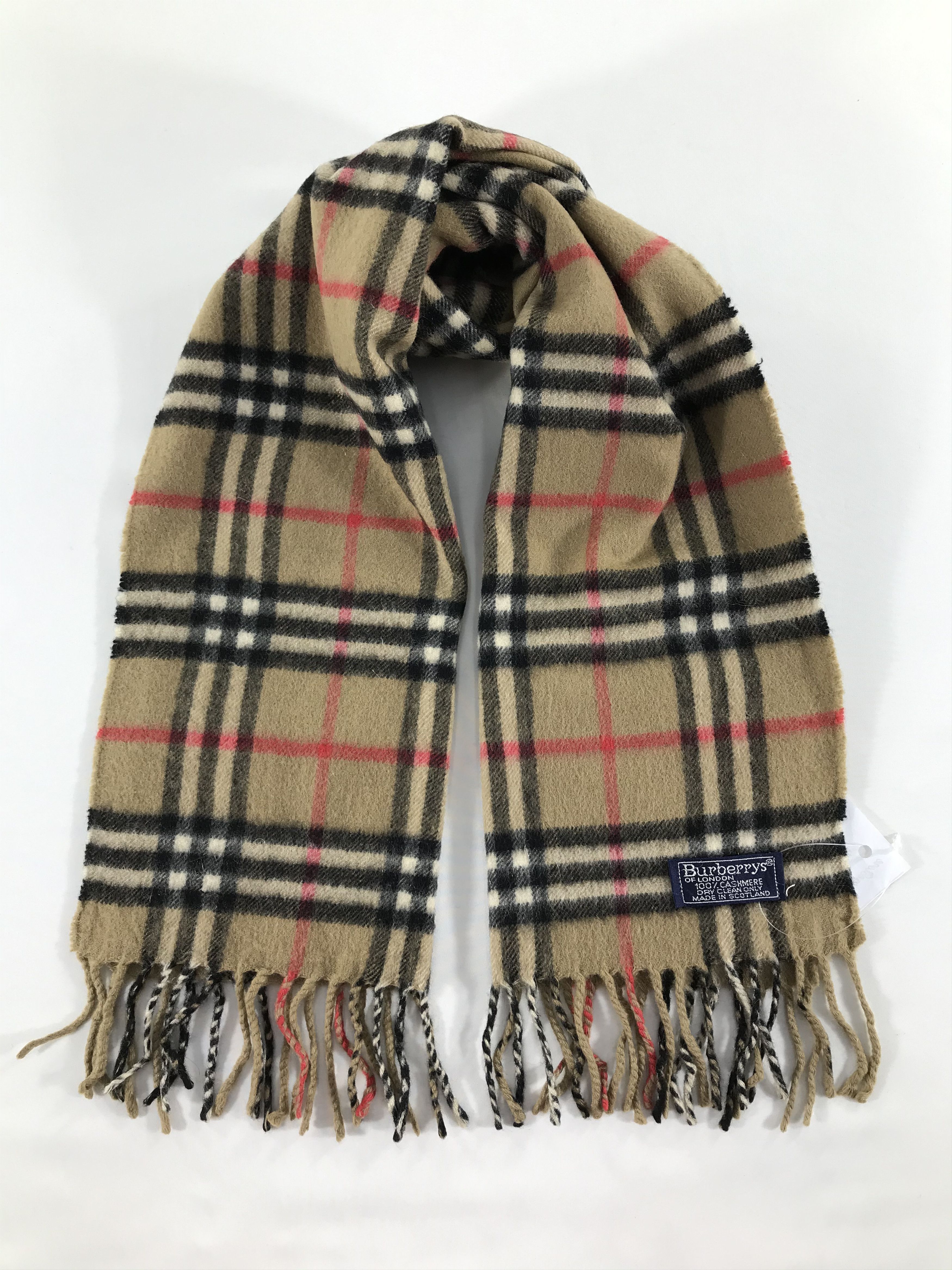 Burberry Vintage Burberry Scarf/Muffler/Neckwear MF1395 Size ONE SIZE - 1 Thumbnail