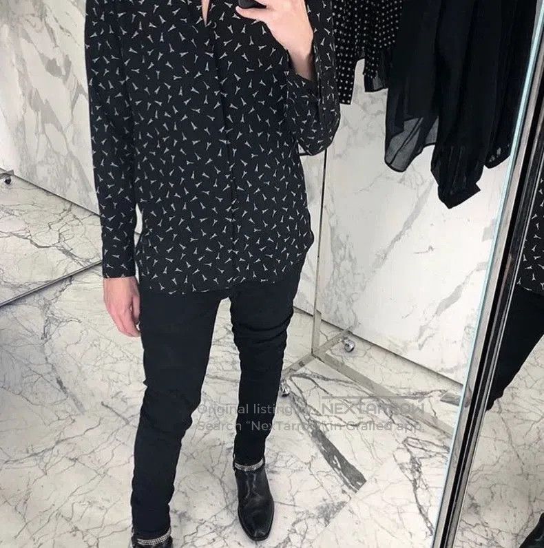Saint Laurent Paris Saint Laurent Silk Eiffel Tower Shirt. Size US XXS / EU 40 - 7 Thumbnail