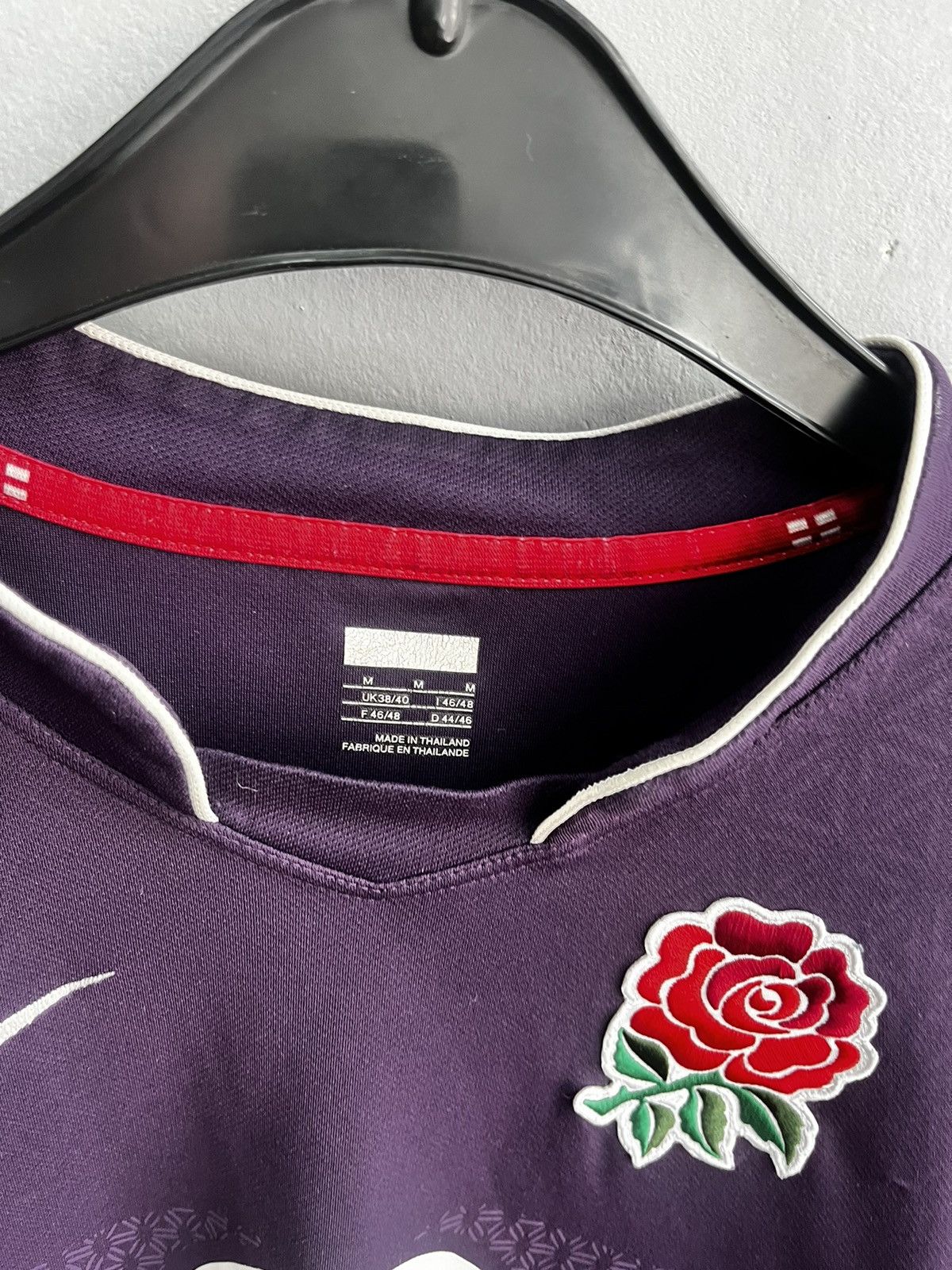 Nike × Vintage Vintage Nike purple rugby jersey England size M Size US M / EU 48-50 / 2 - 3 Thumbnail