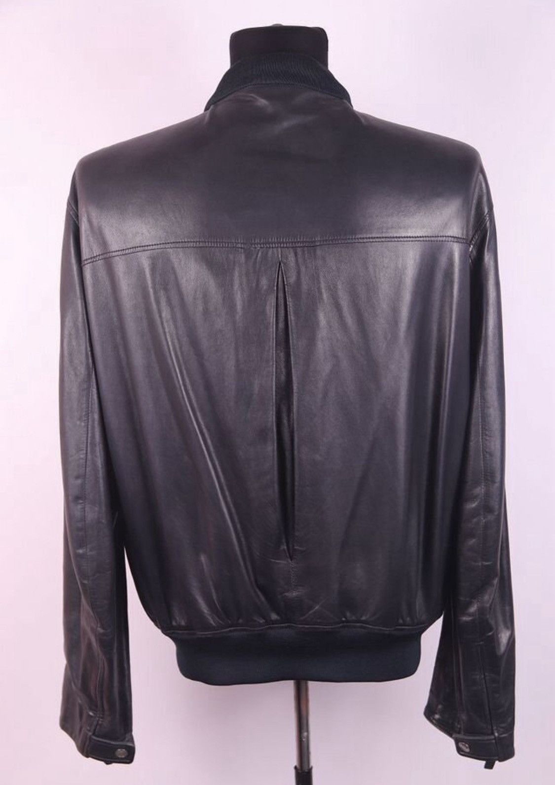 Gucci Gucci x Tom Ford Leather Silk Lining Biker Bomber Jacket Size US L / EU 52-54 / 3 - 3 Thumbnail