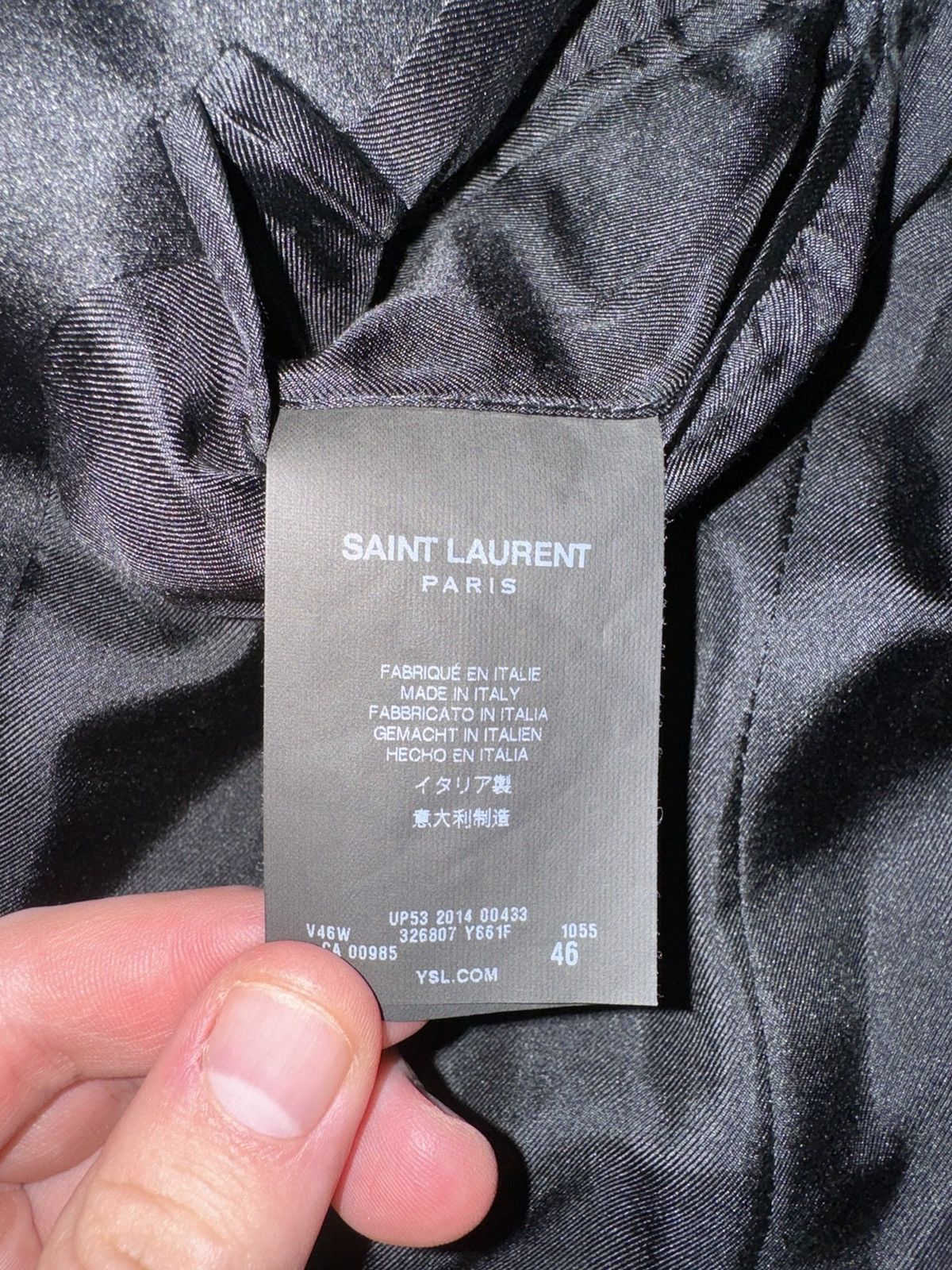 Saint Laurent Paris Saint Laurent Gold Sparkling Tuxedo Blazer AW14 Size 36R - 4 Thumbnail
