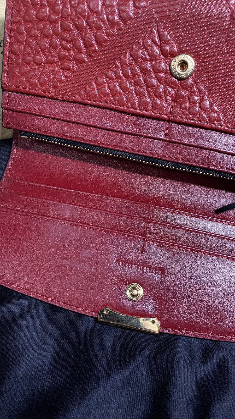 Burberry Burberry Red Check Wallet Size ONE SIZE - 3 Thumbnail