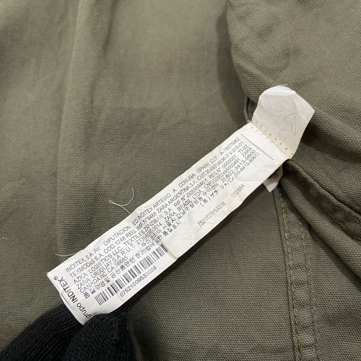 Zara Zara Olive Green Jacket with Embroidered Detail Size M / US 6-8 / IT 42-44 - 7 Thumbnail