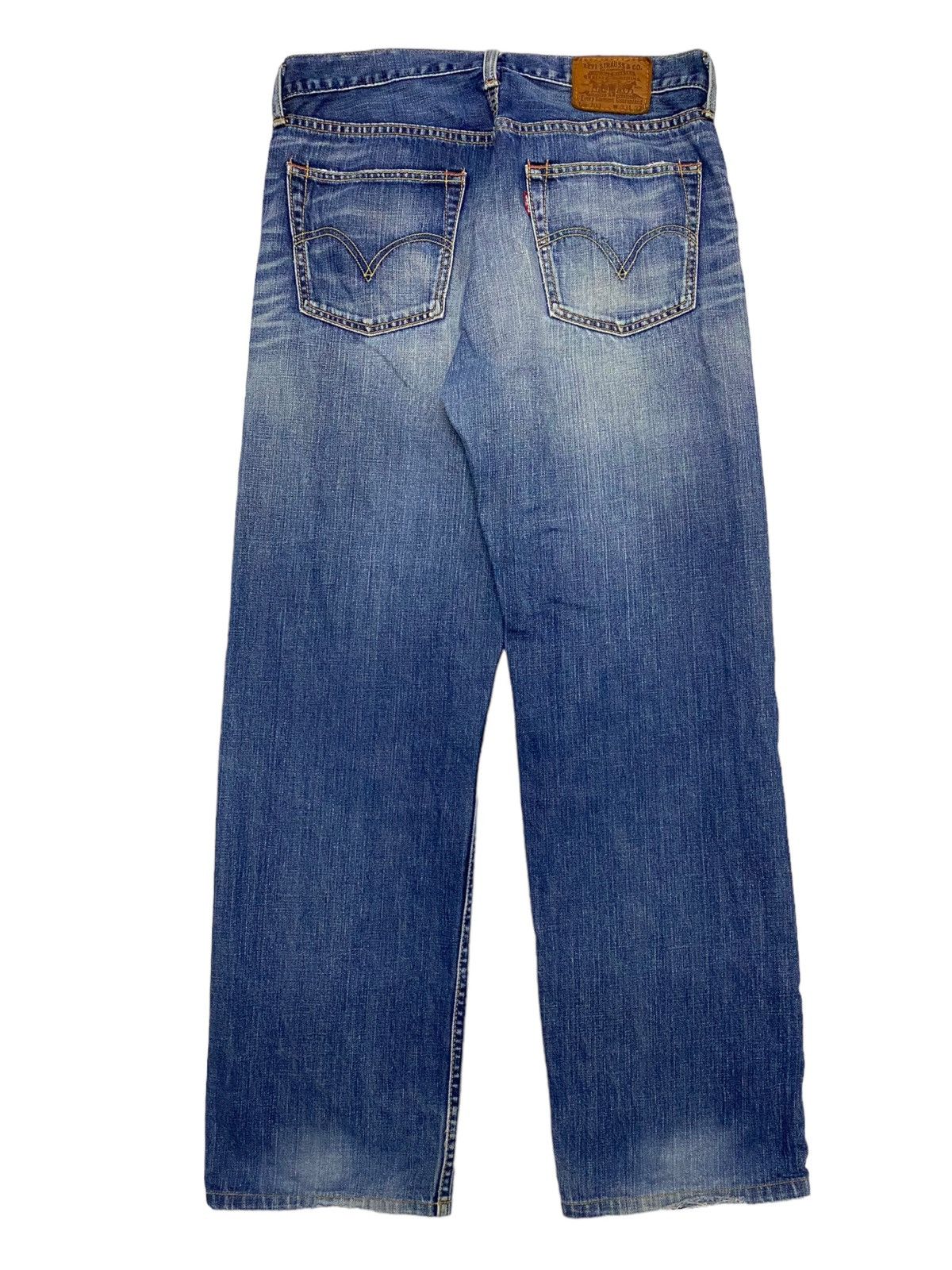 Levi's Levis Strauss 703 Distressed Denim Blue Jean Mud Washed Size US 31 - 8 Thumbnail