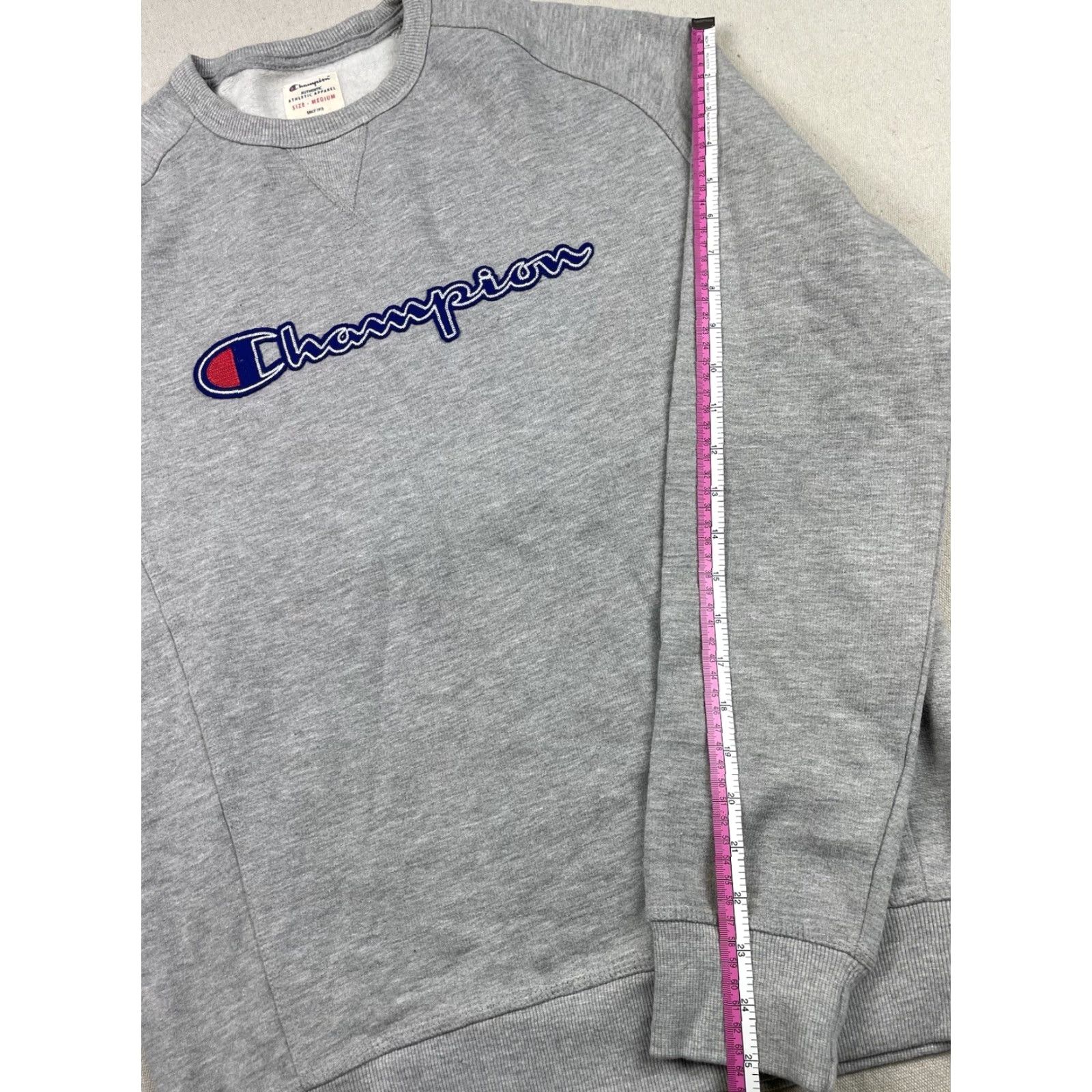 Champion Champion Mens Sz Medium Crewneck Sweatshirt Gray Script Spell Out Collegiate Crewneck Sweatshirt Men Gray Collegiate Athletic Sweatshirt B10 Size US M / EU 48-50 / 2 - 5 Thumbnail