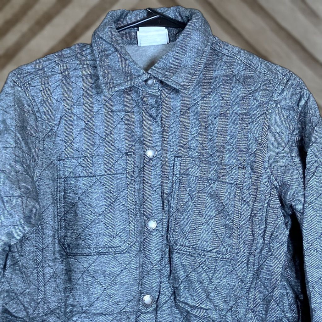 Dickies Dickies Womens Jacket Gray Quilted Snap Button Down Cotton Blend Small Jacket Womens Gray Cotton Blend Quilt Snap Button Down Casual Outdoor 90s? Size S / US 4 / IT 40 - 1 Thumbnail