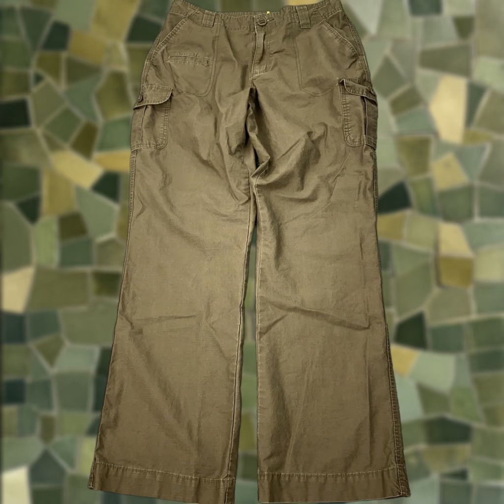 Vintage Cabelas Cargo Pants Womens 10 Brown Cotton Tencel Hiking Outdoor Casual Size 32" / US 10 / IT 46 - 1 Thumbnail