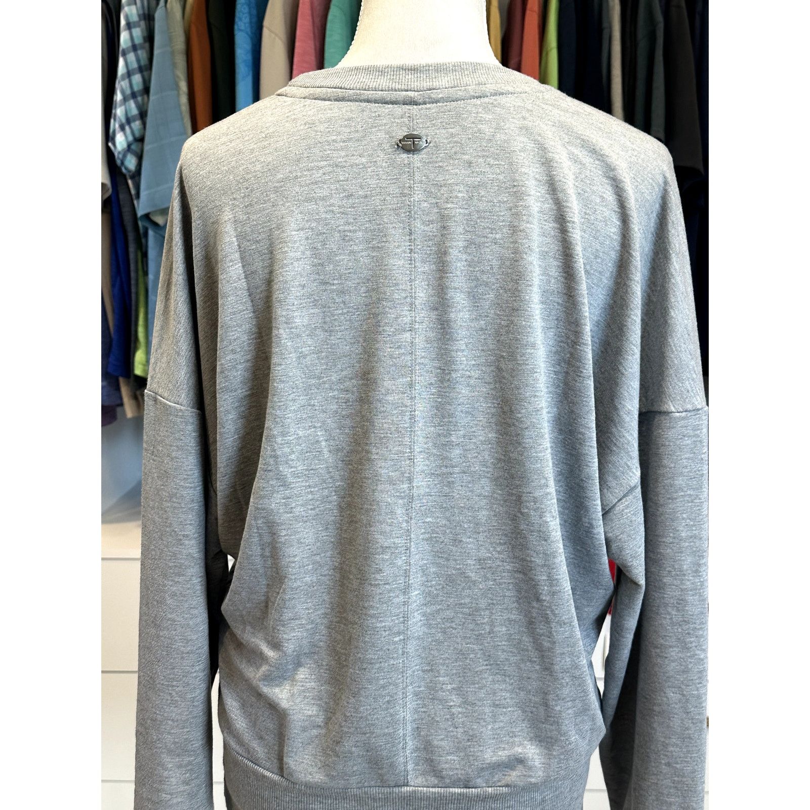 Other Tahari Sport Gray Relaxed Fit Long Sleeve Athleisure Top M Size M / US 6-8 / IT 42-44 - 5 Thumbnail