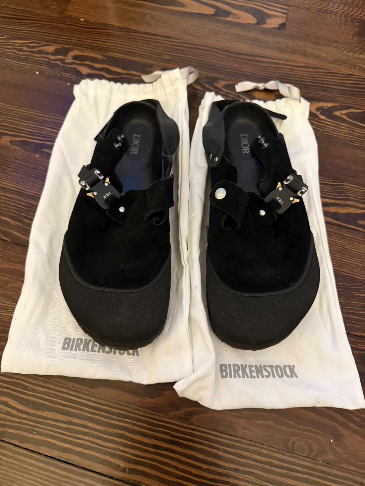 Birkenstock × Dior Dior x Birkenstock Black Sandals Size 44 Size US 11 / EU 44 - 1 Thumbnail