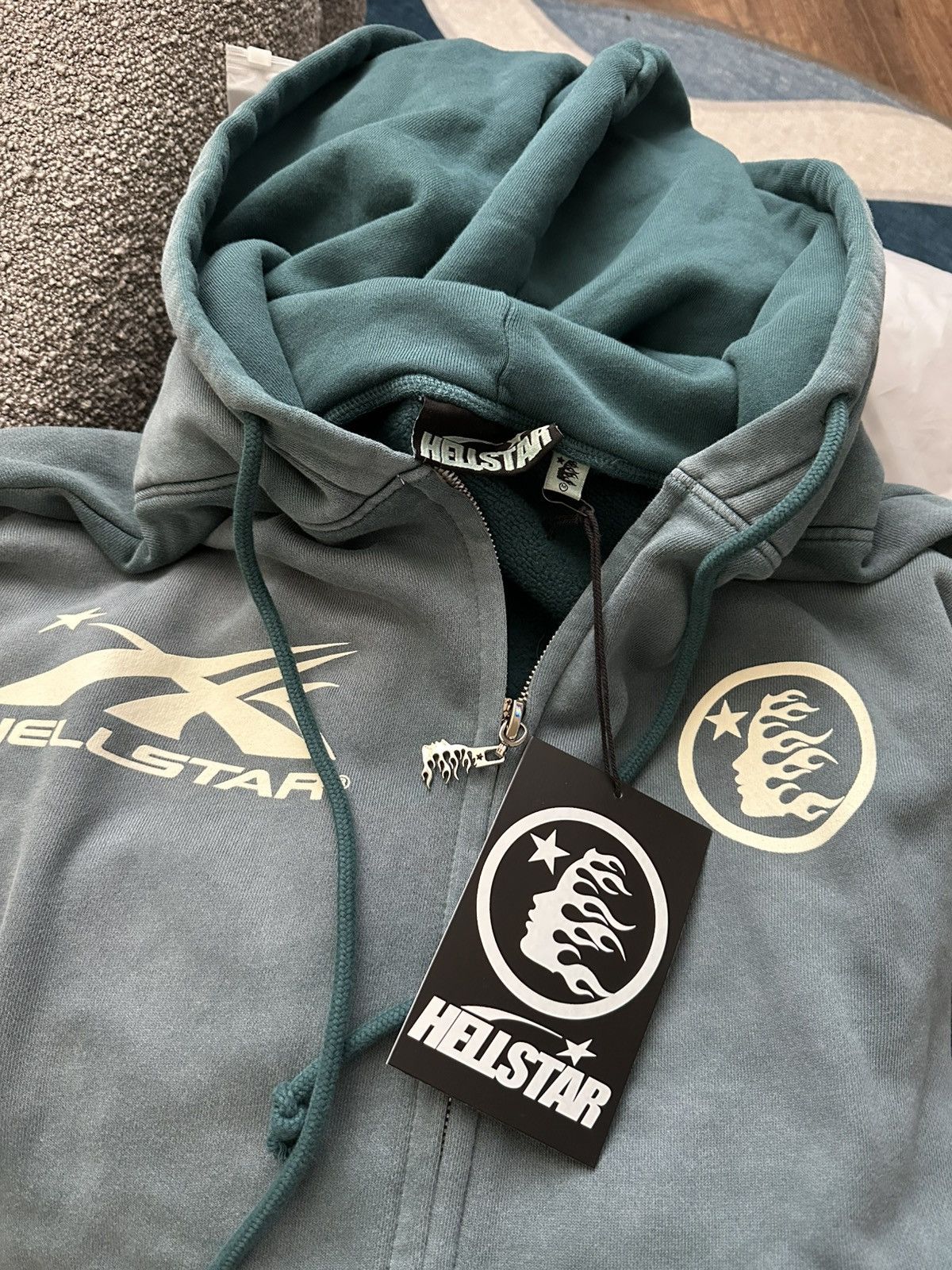 HELLSTAR Hellstar Mirror Face Zip Up Hoodie Size US M / EU 48-50 / 2 - 6 Thumbnail