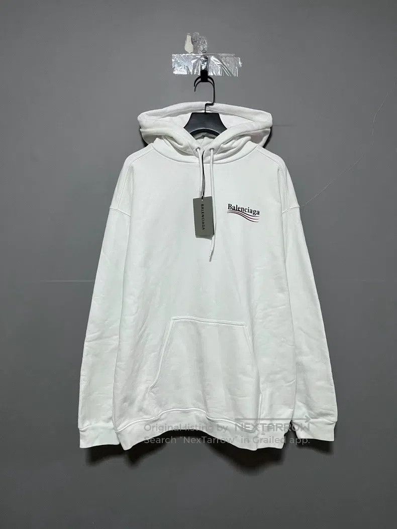 Balenciaga White Coca-Cola hooded sweatshirt size M