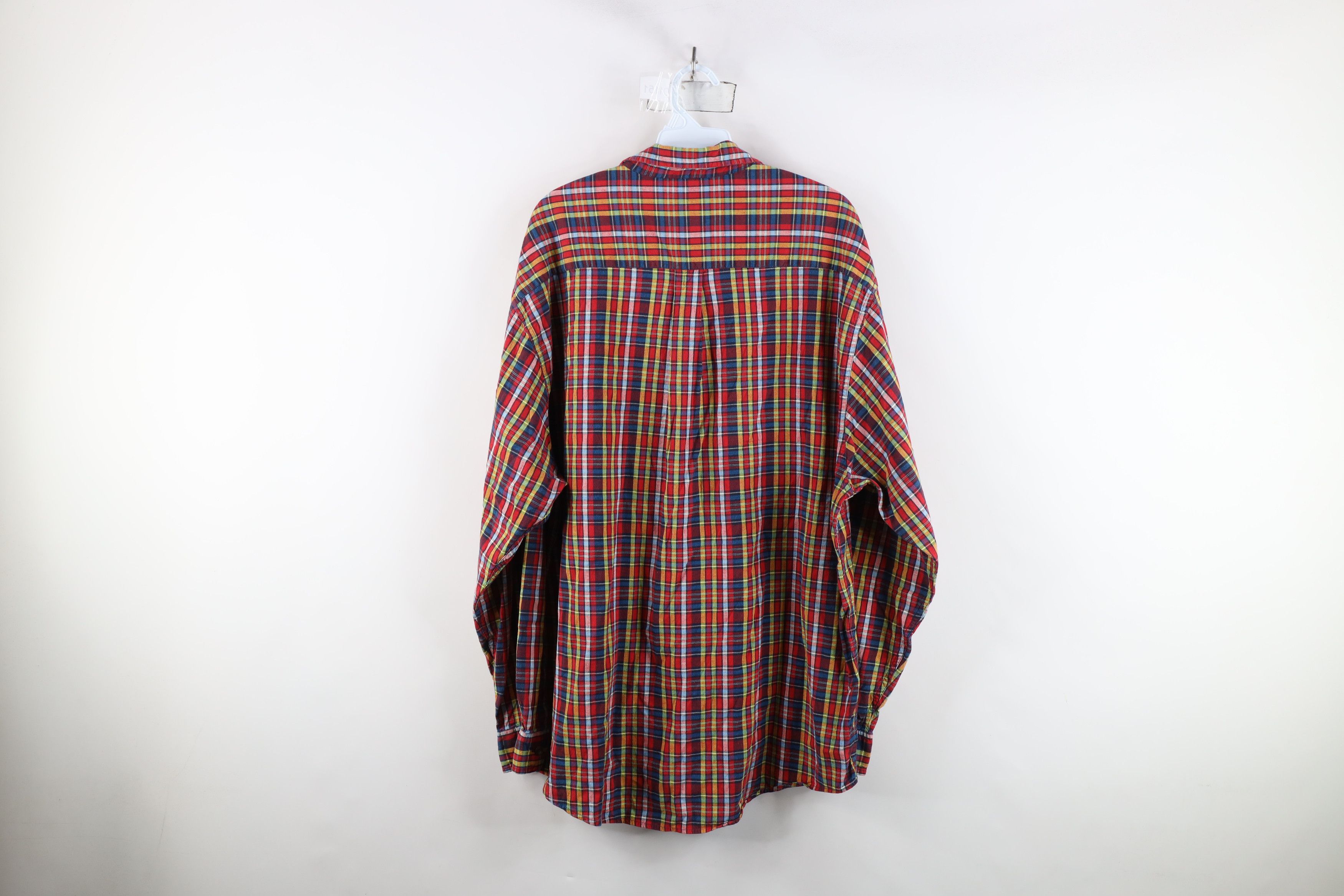 Eddie Bauer × Vintage Vintage 90s Eddie Bauer Madras Plaid Collared Button Shirt Size US L / EU 52-54 / 3 - 10 Thumbnail