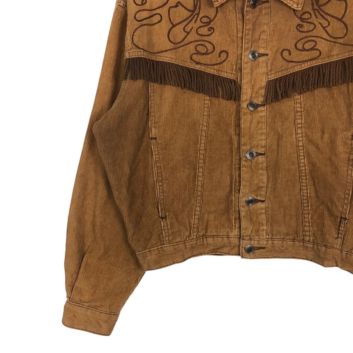 Japanese Brand 🔥Cropped Cowboy Jacket Corduroy Biker Wear Size US M / EU 48-50 / 2 - 4 Thumbnail