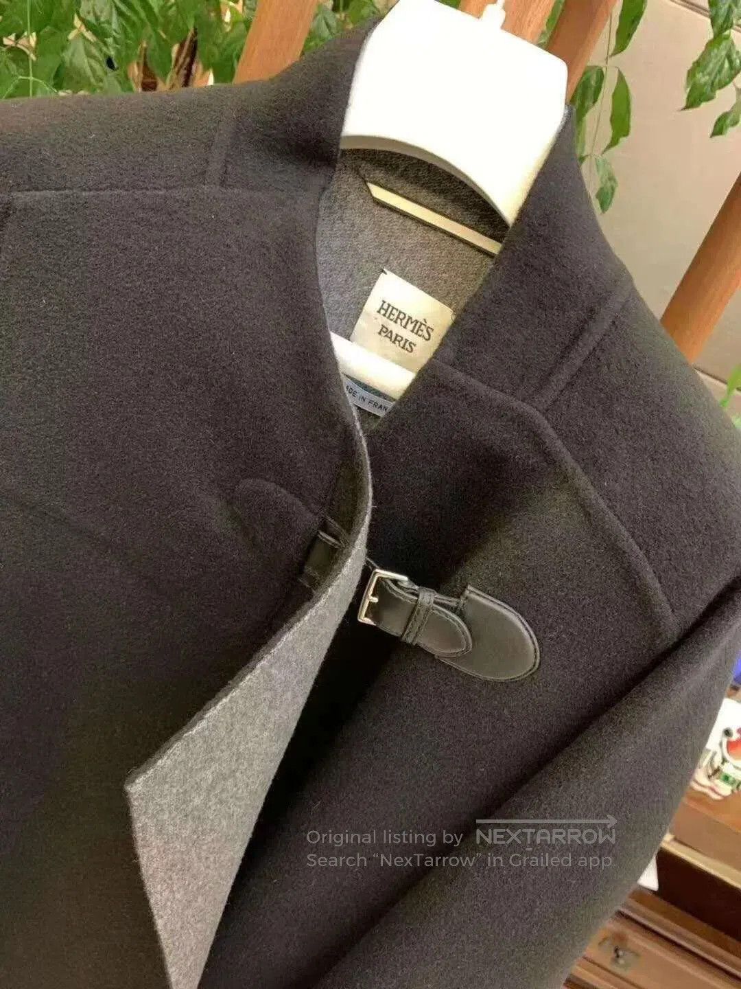 Hermes hermes black and gray cashmere coat. Size US S / EU 44-46 / 1 - 4 Thumbnail