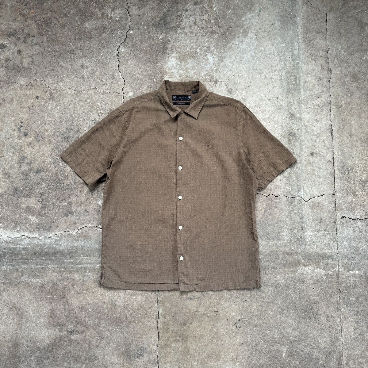 Allsaints Allsaints Adornos Brown Shirt Size US M / EU 48-50 / 2 - 1 Thumbnail