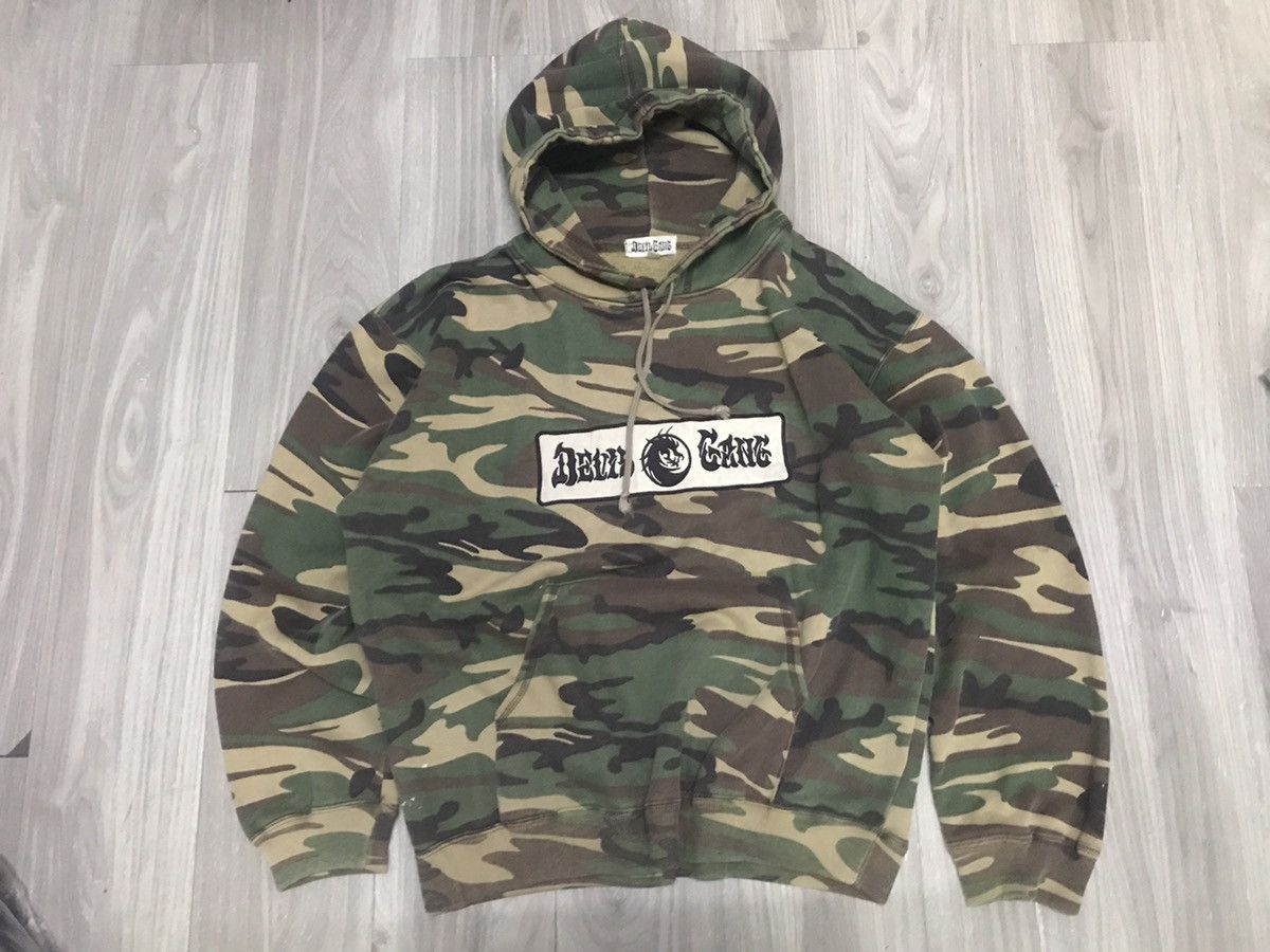 Rap Tees × Vintage Vintage DEVIL GANG - CAMOUFLAGE Hoodies Size US L / EU 52-54 / 3 - 3 Thumbnail