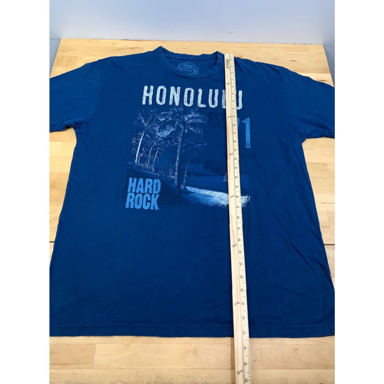Hard Rock Cafe Hard Rock Cafe Shirt Mens XL Blue 11839 Graphic Print Short Sleeve Crew Neck T-Shirt Rock Music Casual Men Size US XL / EU 56 / 4 - 4 Thumbnail