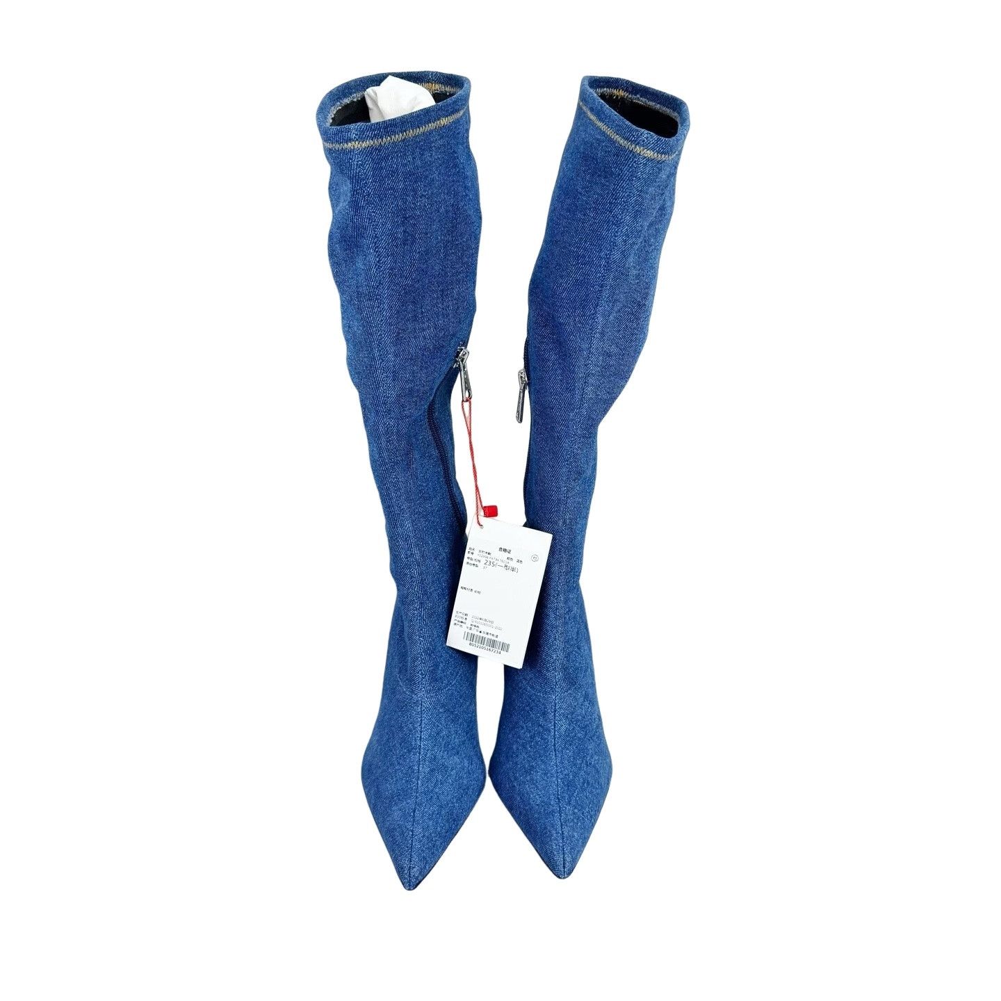 Diesel Diesel Denim Stiletto Boots Size 37 Size US 7 / IT 37 - 1 Thumbnail