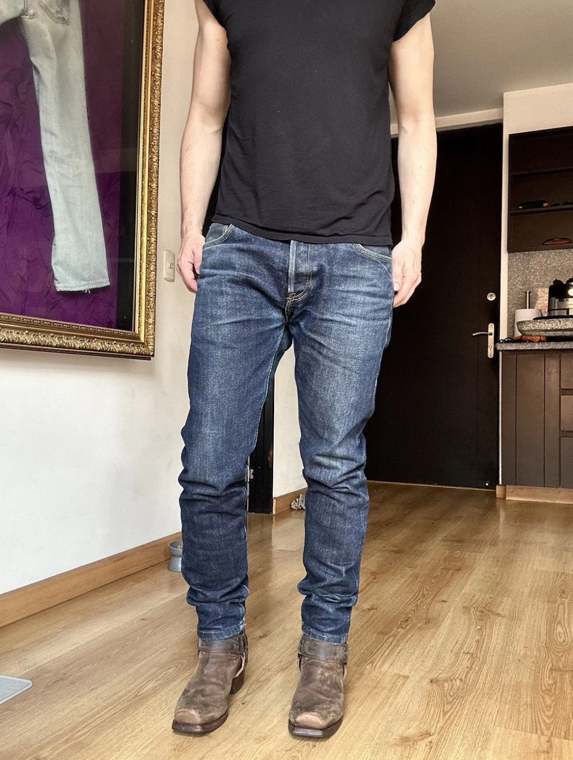 Iron Heart Iron Heart 777 21oz custom selvedge 32x30 tapered Size US 32 / EU 48 - 11 Thumbnail
