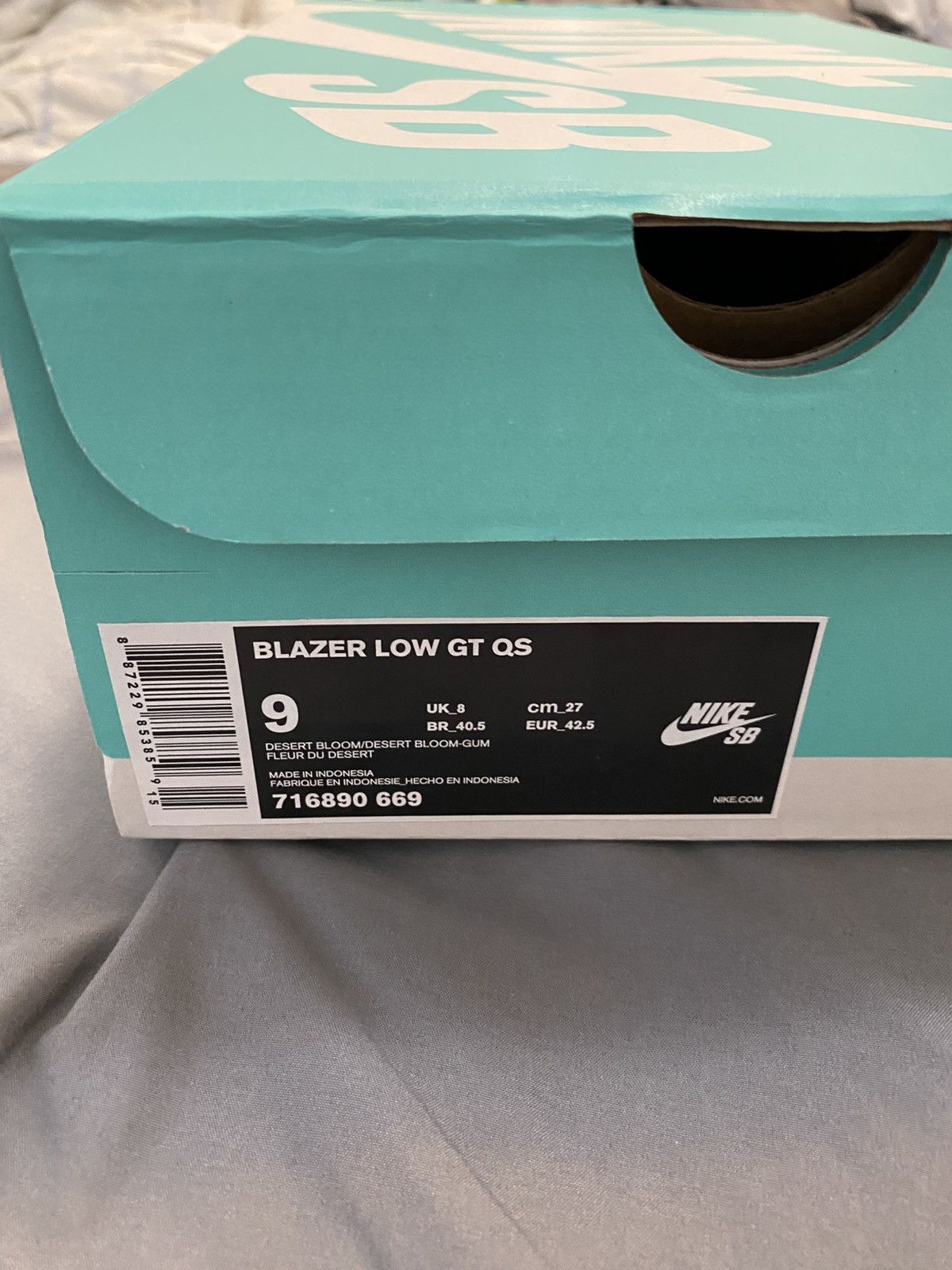 Nike × Supreme Nike Supreme x SB Blazer GT Low Desert Bloom Size US 9 / EU 42 - 2 Thumbnail