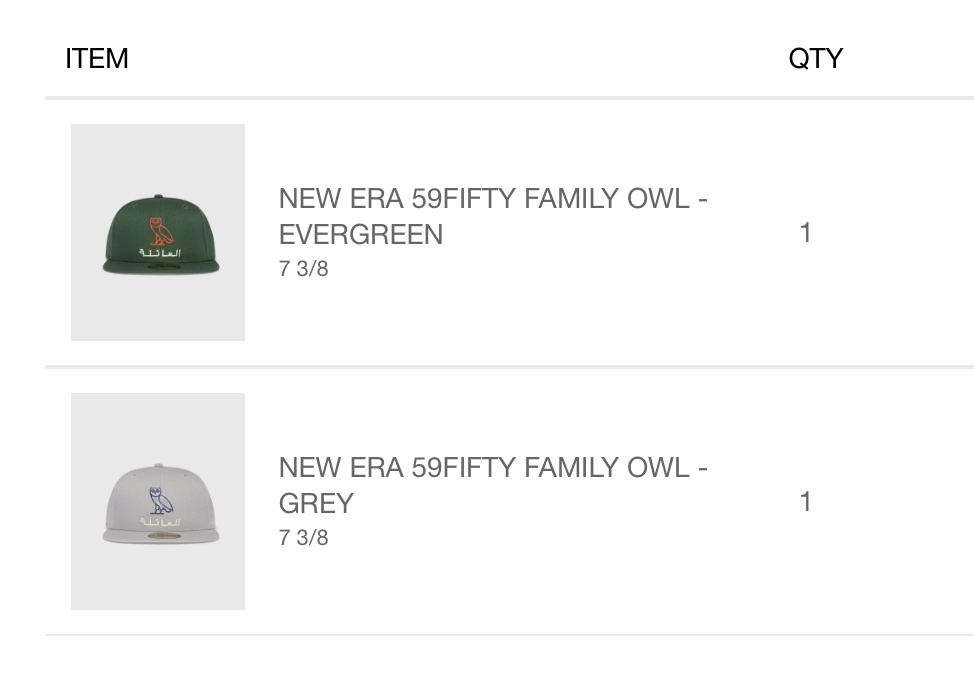 October's Very Own OVO NEW ERA 59FIFTY FAMILY OWL - GREY Size ONE SIZE - 4 Thumbnail