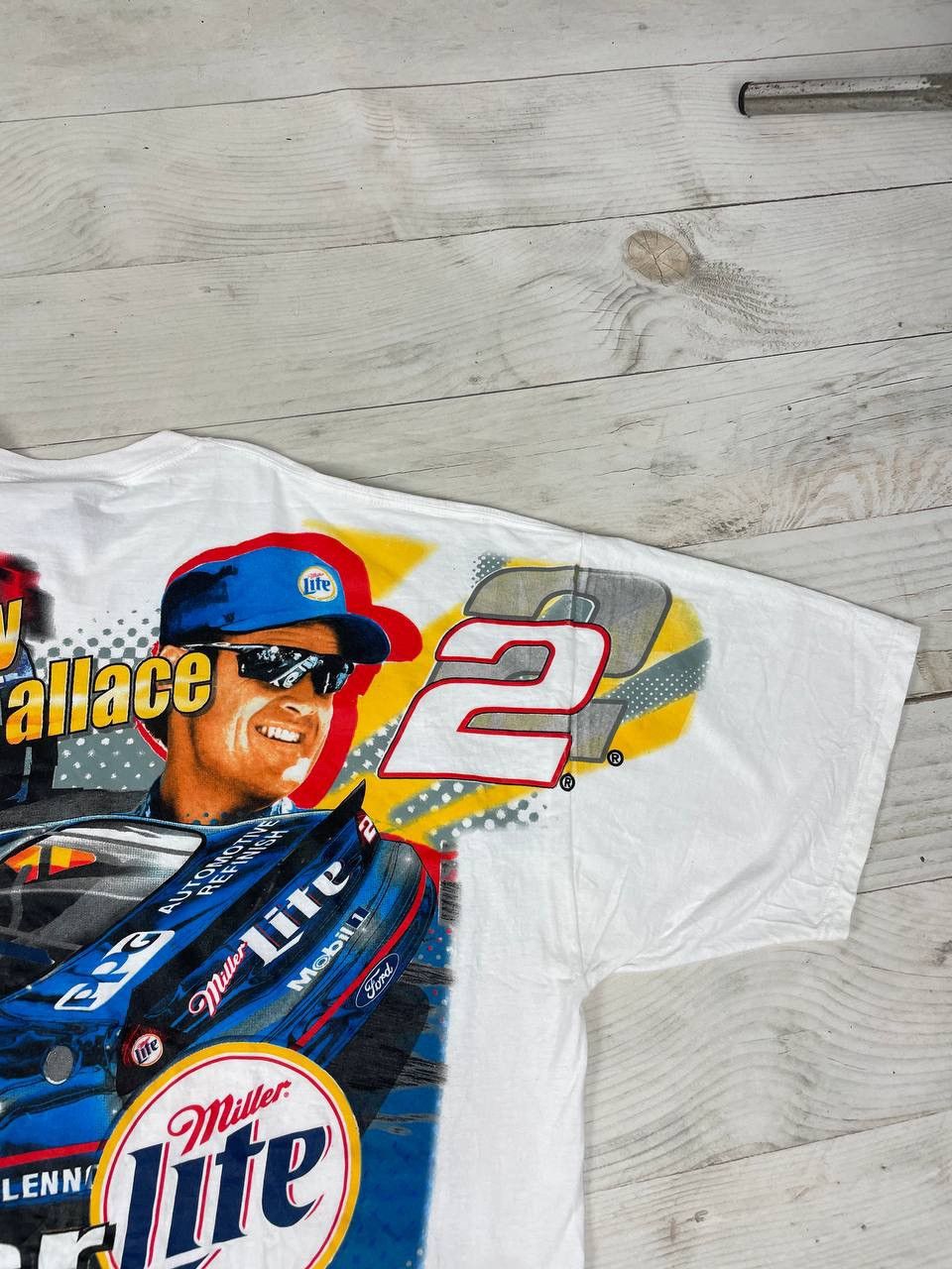 NASCAR VINTAGE NASCAR RUSTY WALLACE Allover Print Racing T Shirt Size US XL / EU 56 / 4 - 11 Thumbnail
